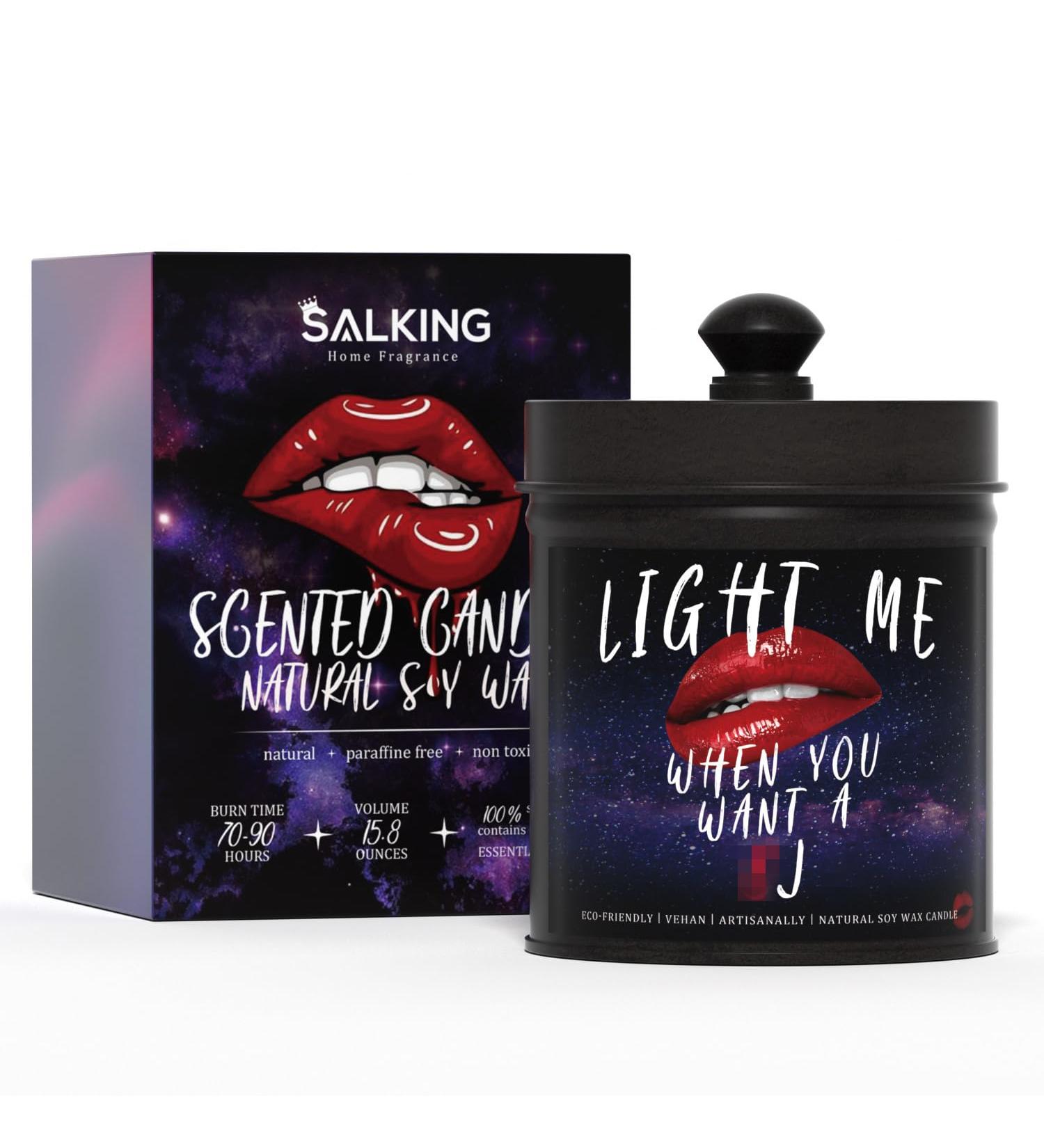 Valentine's Day Gifts for Him | Funny & Romantic Soy Scented Candles | Limited Edition Aromatherapy Jar Candle - Buy Online on GoSupps.com