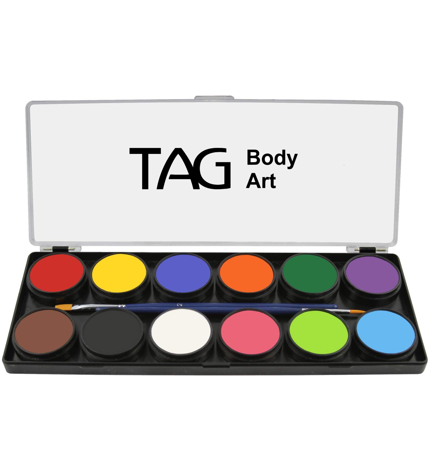 TAG Face & Body Paint - Regular Palette 12 x 10g Regular 12 Count (Pack of 1)