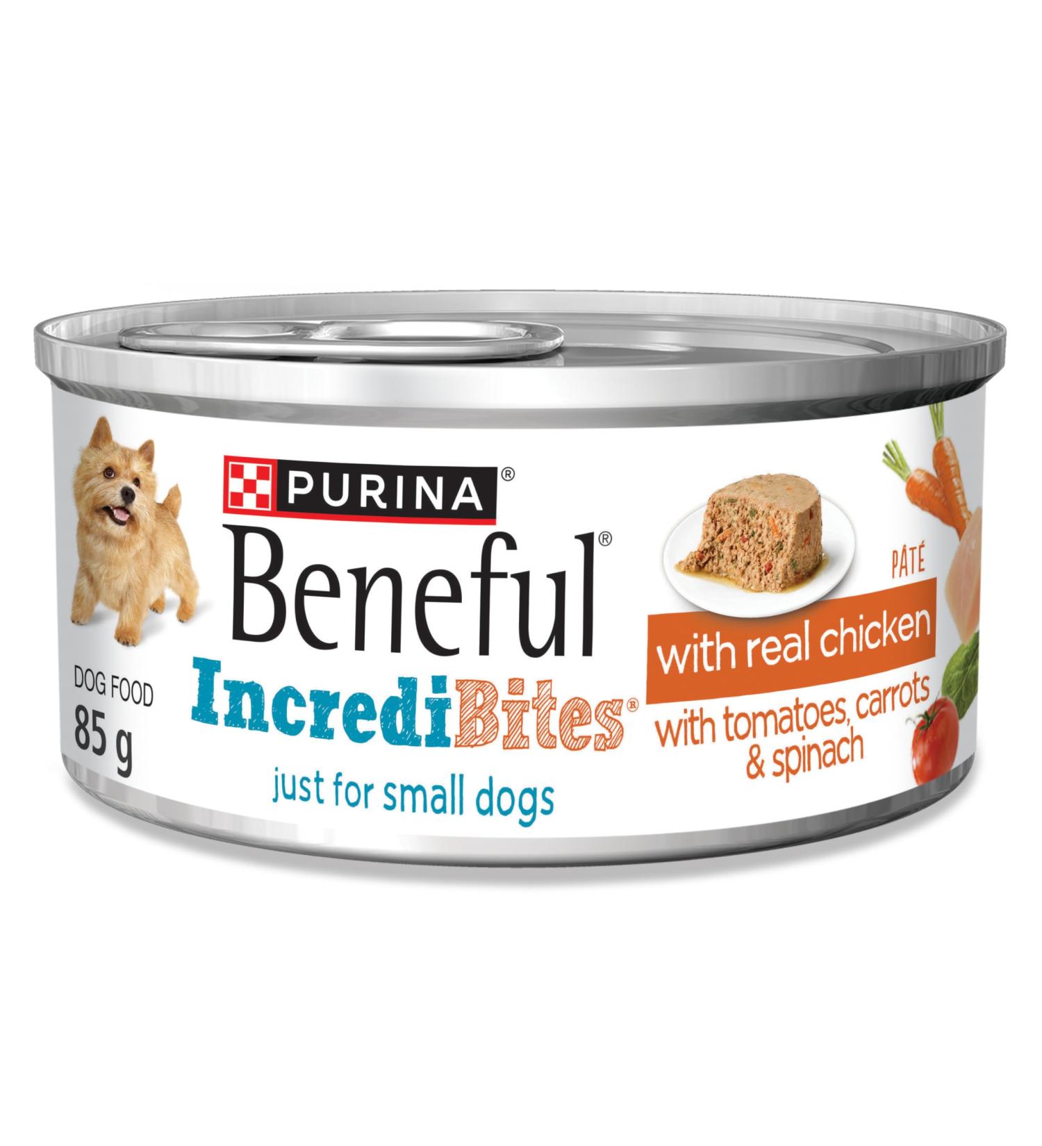 Beneful Incredibites Wet Dog Food for Small Dogs Real Chicken P t - 85 g Can (24 Pack) - Buy Online on GoSupps.com