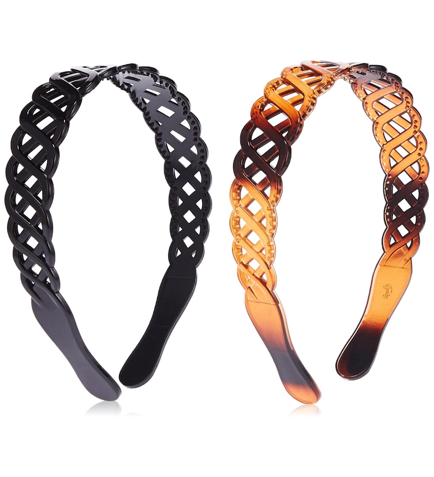 Goody WoMens Classics Headband Basket Weave 2 Count