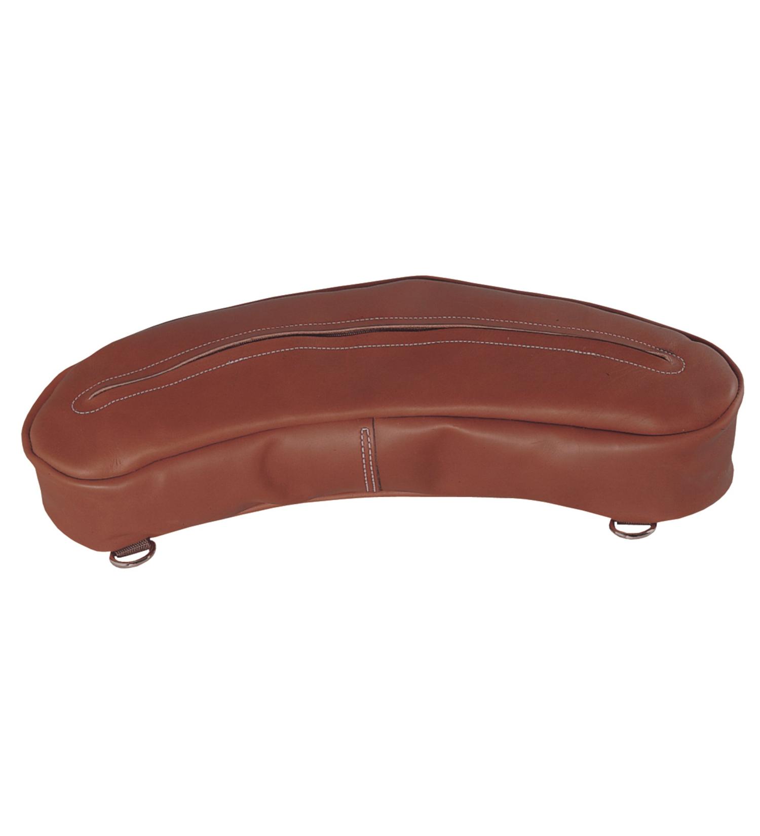 Weaver Leather Chap Leather Cantle Bag Brown, 5 x 22 x 4