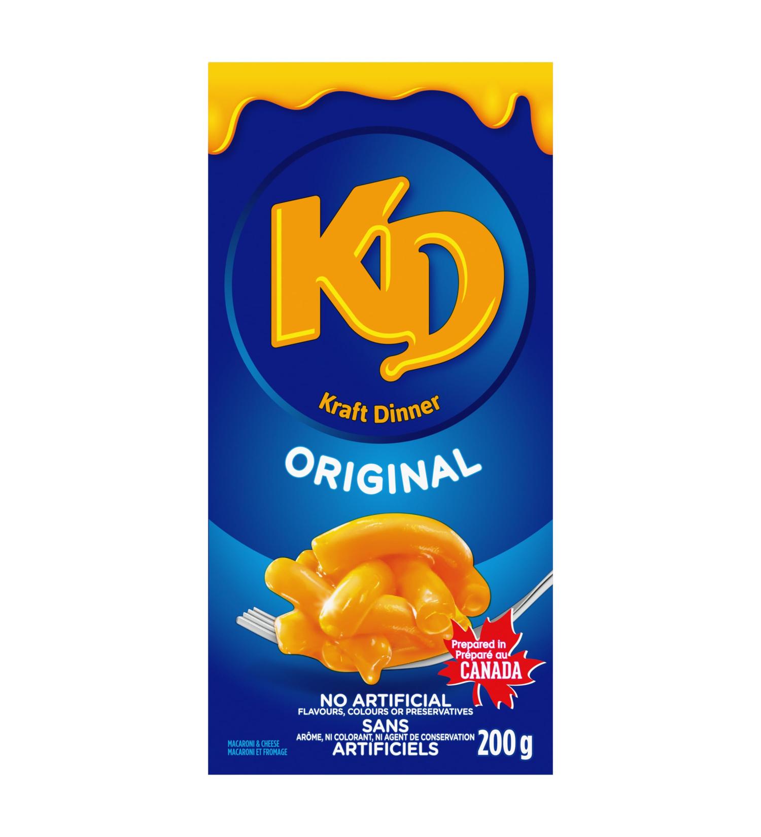 Kraft Dinner Original Macaroni and Cheese Dinner 200g 12 ct Case Cheese 200 g (Pack of 12)
