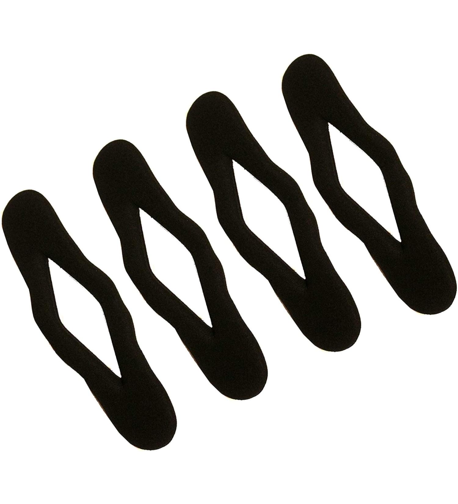 Hair Bun Maker Tool Kit Accessories 4 Pack Magic Bun Wraps Hair Styling Donut Twisters Roll Clip Holder For Women Ladies Girls Black (Small) - Buy Online on GoSupps.com