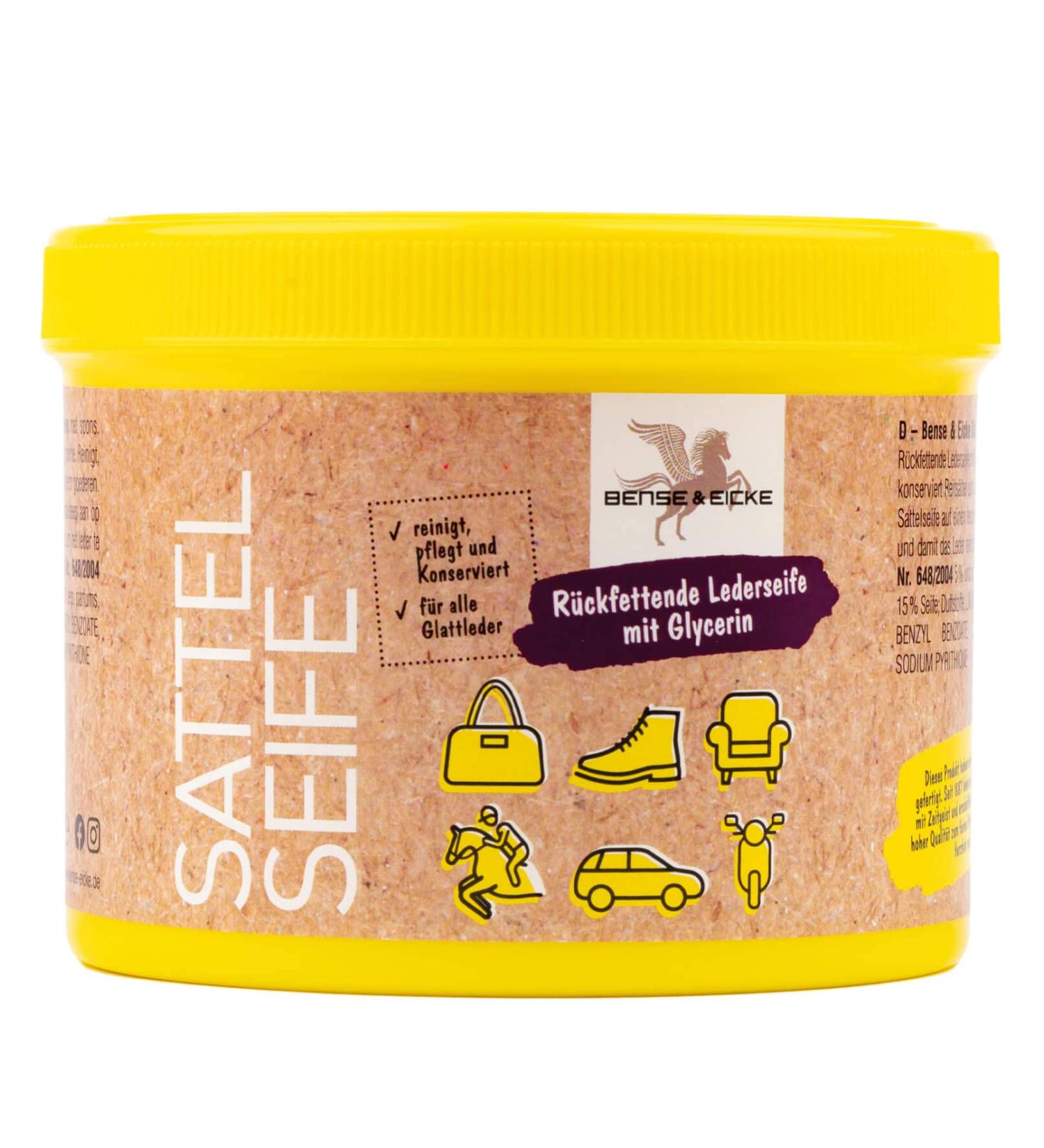 B&E saddle soap with sponge 500 ml