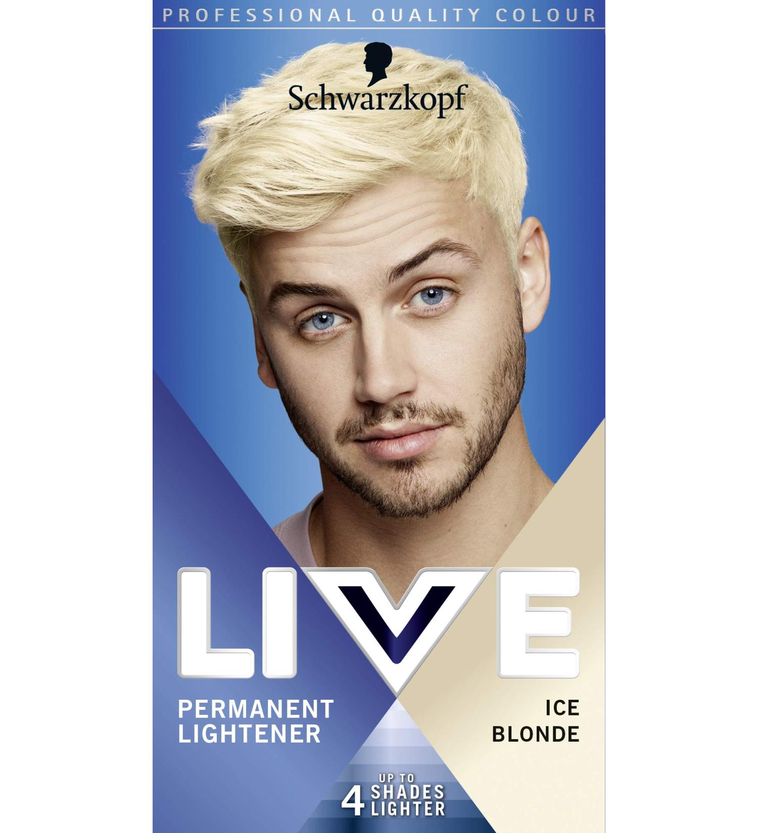 Schwarzkopf Live Colour Men Ice Blonde 00B - Semi-Permanent Hair Dye (1 Count) - Buy Online on GoSupps.com