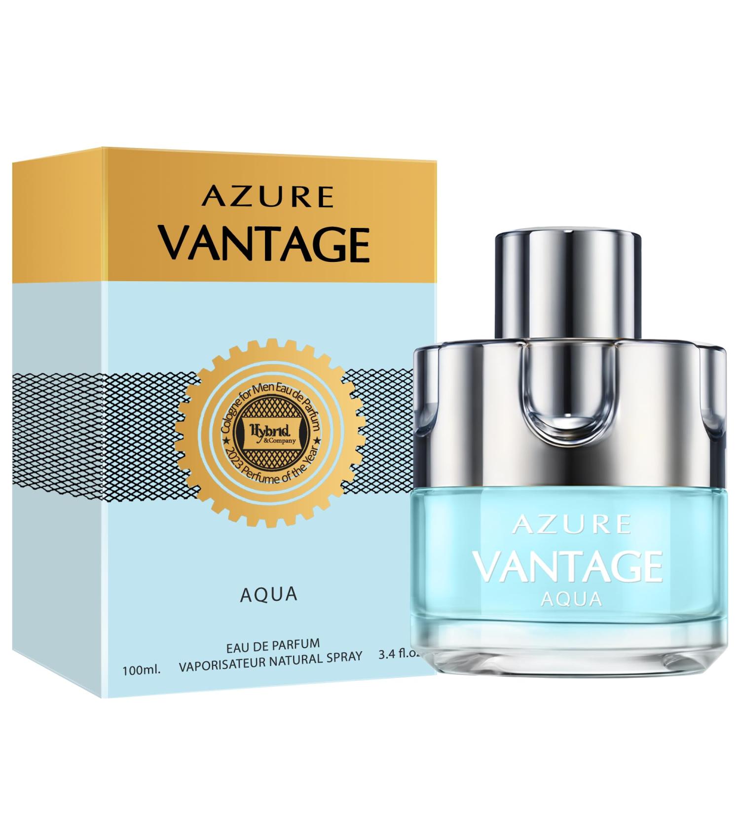 Hybrid & Company Azure Vantage Aqua For Men Pour Homme Eau De Toilette Natural Spray 3.4FL.OZ - Buy Online on GoSupps.com