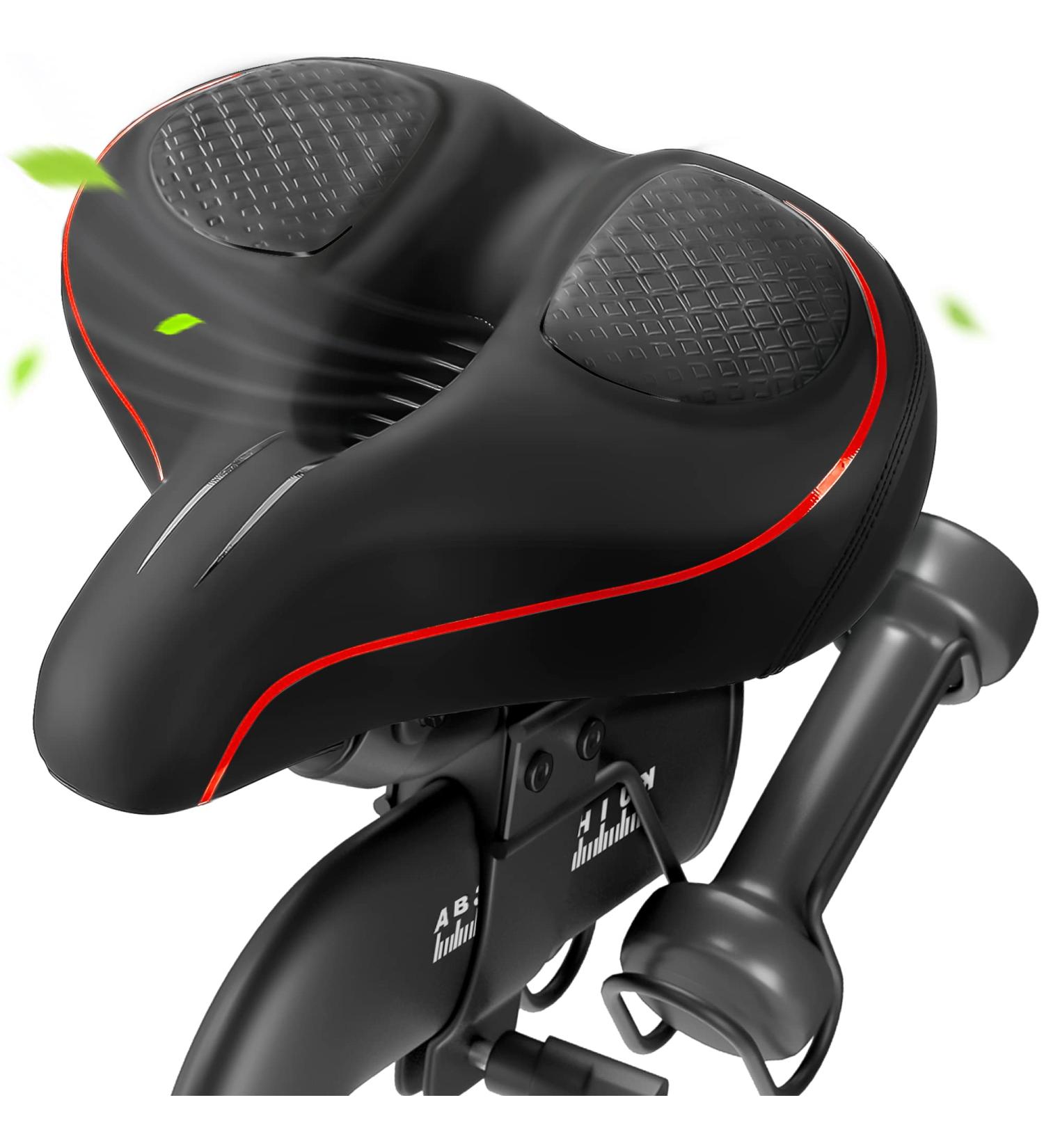 Oversized Bike Seat for Peloton & Bike+ | Wide Saddle Replacement | Compatible with Peloton Spin & Road Bikes | Seat Cushion for Men & Women | Red - Buy Online on GoSupps.com