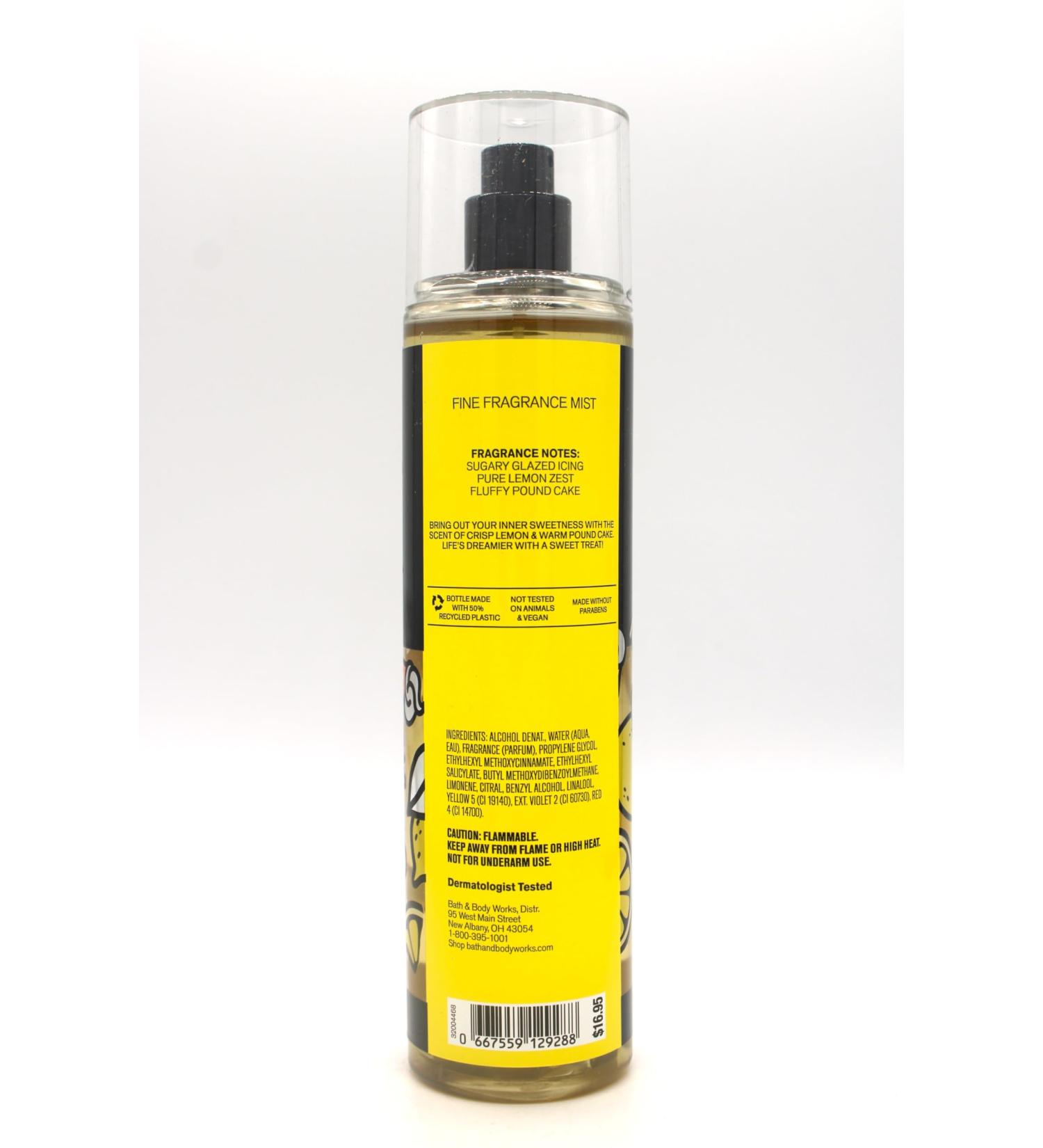 Iced Lemon Pound Cake Bath and Body Fine Fragrance Mist 8 fl oz