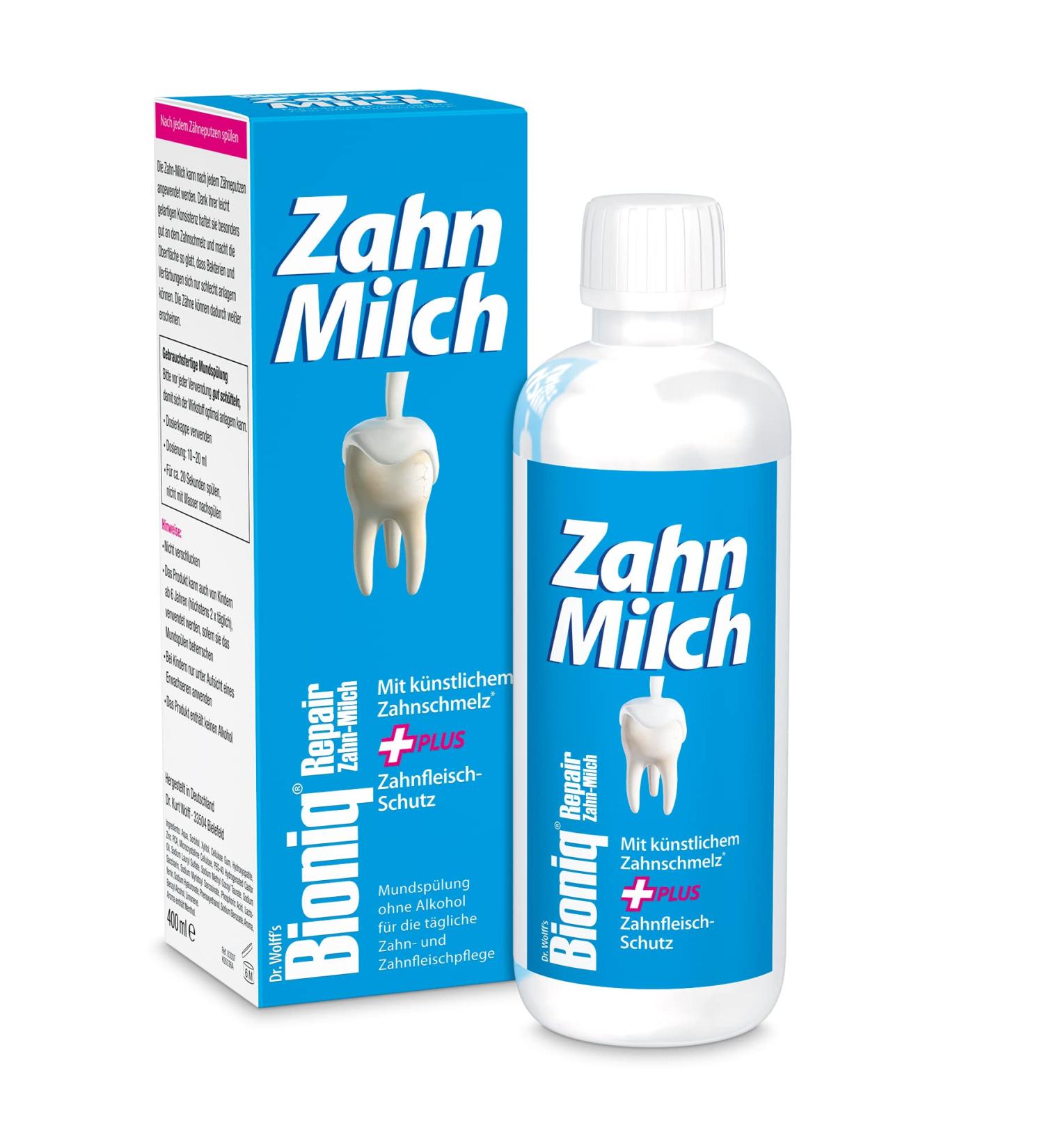 Bioniq Repair Tooth Milk - 400 ml | Enamel Repair Gum Protection & Calcium Boost - Buy Online on GoSupps.com