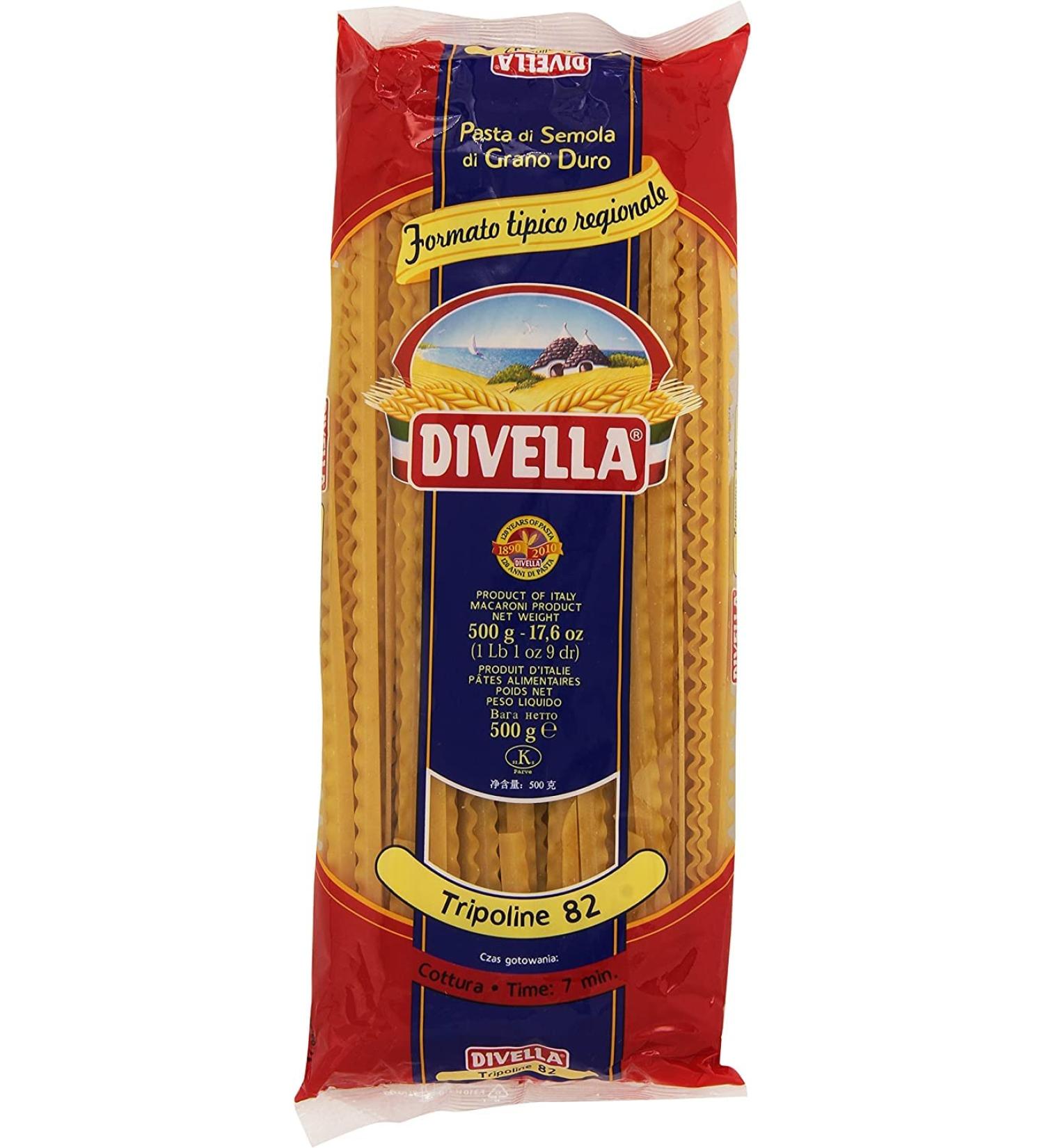 20x pasta Divella 100 Italian nr 82 tripoline 500 gr - Buy Online on GoSupps.com
