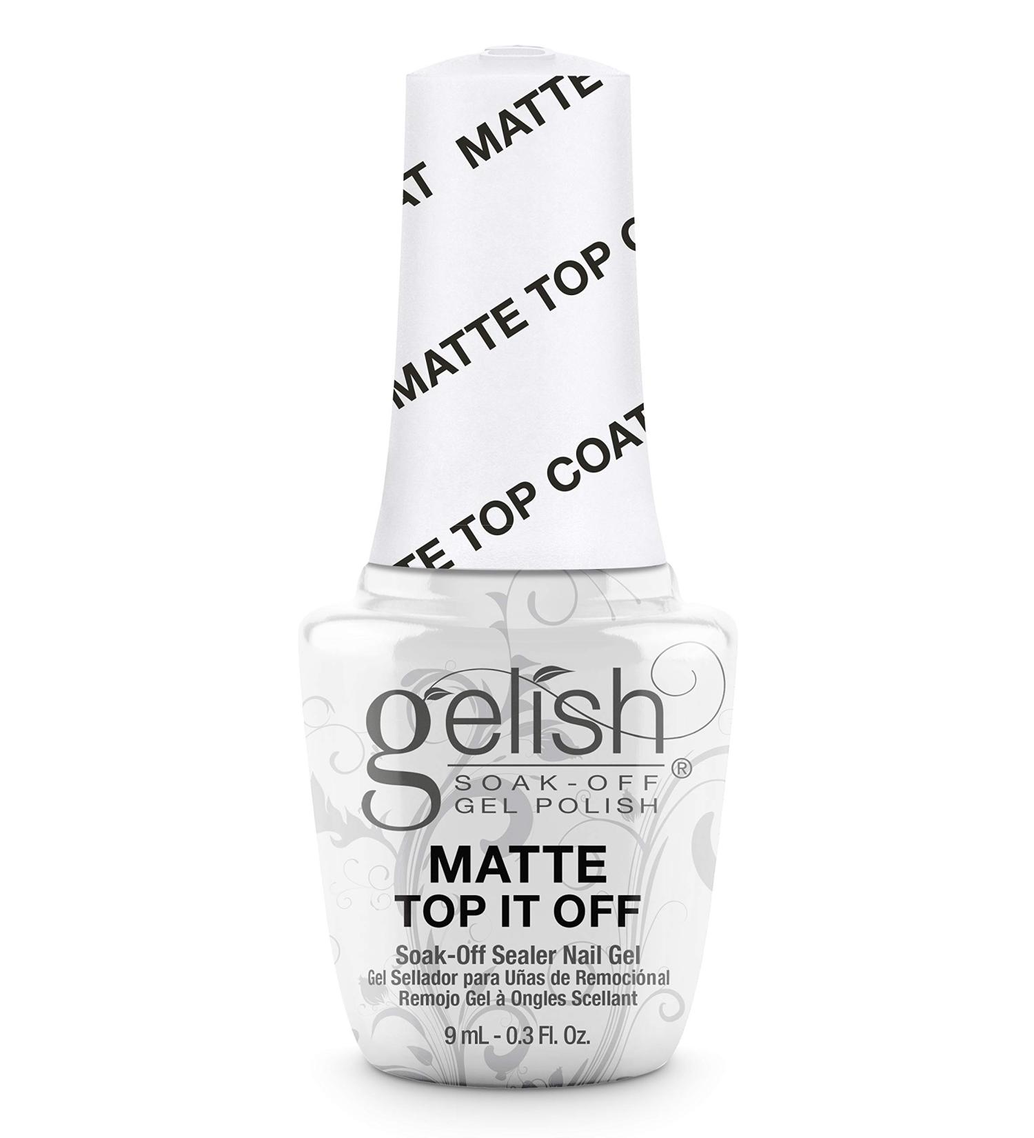 Gelish MINI Matte Top It Off Sealer Gel Top Coat LED Gel Polish, 0.3 oz.