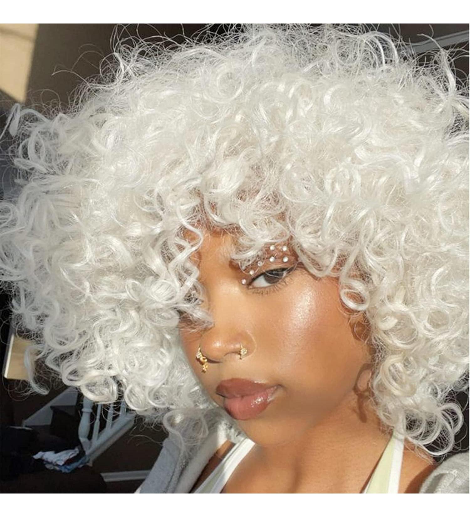 Shop Colorfulpanda Afro Kinky Wigs for Women | Short Wavy Synthetic Wig - Naturally Curly & Stylish - Buy Online on GoSupps.com