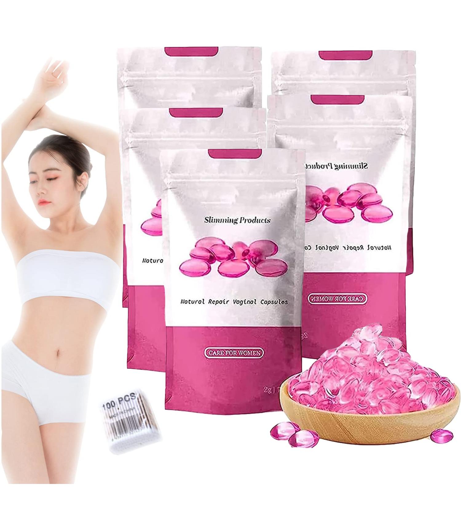 Pinkmarine Fish Oil Softgel Capsules and Anniecare Vaginal Gel Bundle - Natural Detox and Anti-Itch Relief for Women (5pcs * pink) - Buy Online on GoSupps.com