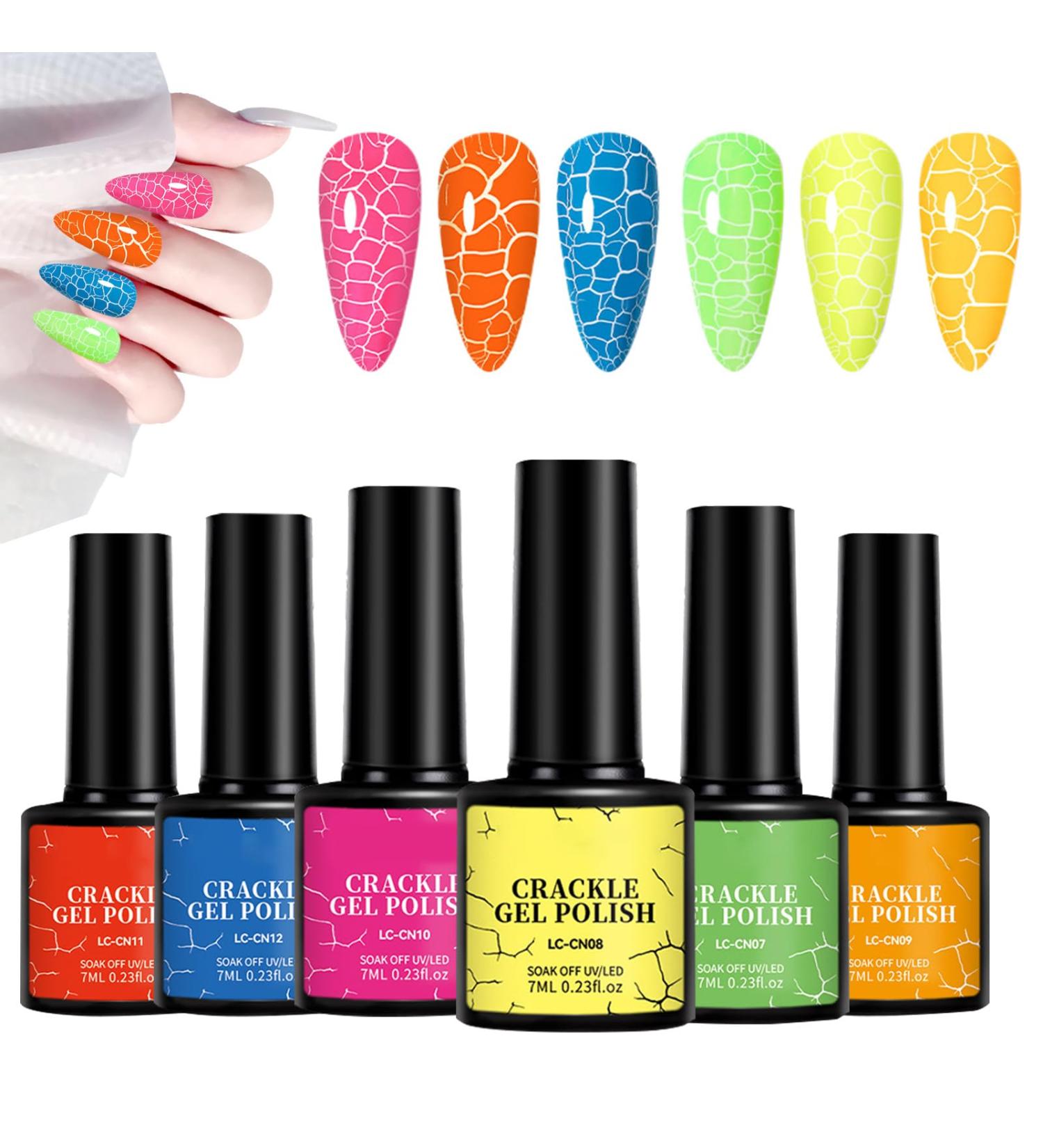 Crackling Gel Fluorescent UV Crackling Gel Pack of 6 Personal Care for Women and Girls for Weddings Travel and Photography - Buy Online on GoSupps.com