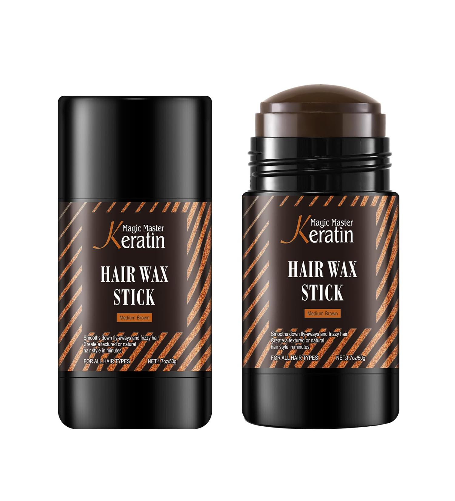 Magic Master Keratin Root Touch Up - Semi-Permanent Hair Chalk & Dye Pen for Gray Cover (Medium Brown - Buy Online on GoSupps.com