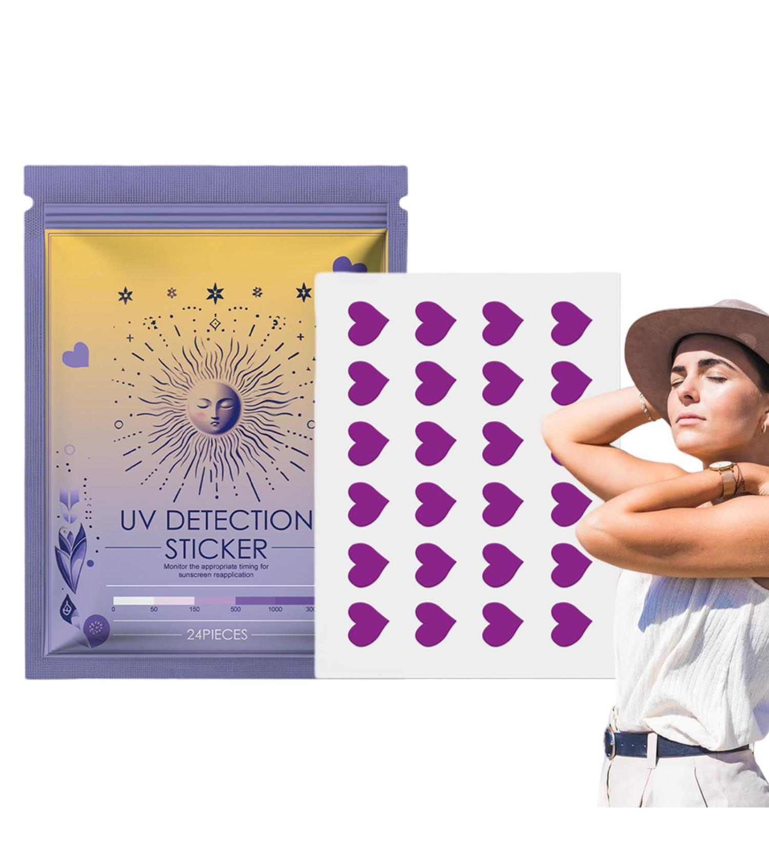 UV Sun Detection Stickers Sunblock Patches | Sunscreen Reminder Stickers Know When to Re-Apply Sunscreen Sun Patch for Sunscreen - Buy Online on GoSupps.com