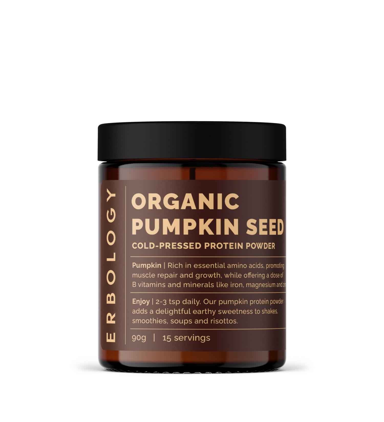 Erbology Poudre de Graines de Courge Bio 90g - 15 Portions - Approvisionn de mani re durable directement de la ferme en Autriche - Petite production - V gan - Sans OGM - Buy Online on GoSupps.com