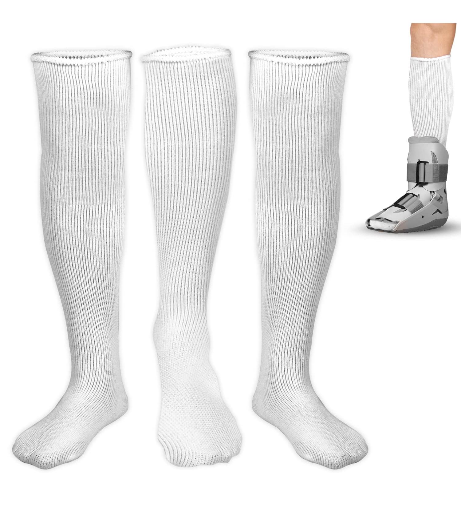 3 Pack - Replacement Sock Liner for Aircast Walking Boot - Breathable Orthopedic Socks - One Size Fits Most - Buy Online on GoSupps.com