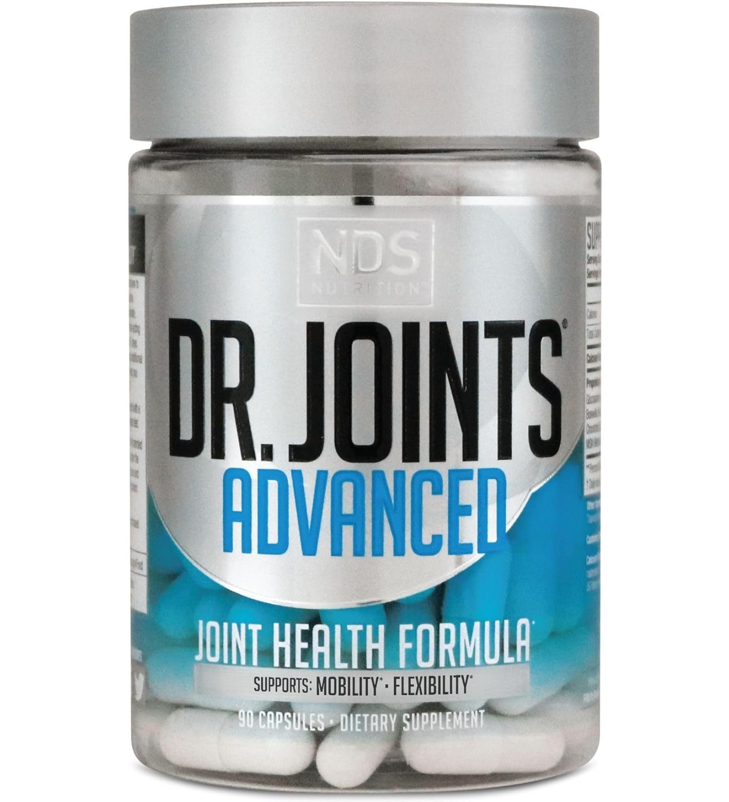 Dr. Joints NDS Nutrition Advanced Joint Health Formula with FruiteX-B Glucosamine & Chondroitin Improved Mobility & Flexibility 90 Capsules - Buy Online on GoSupps.com