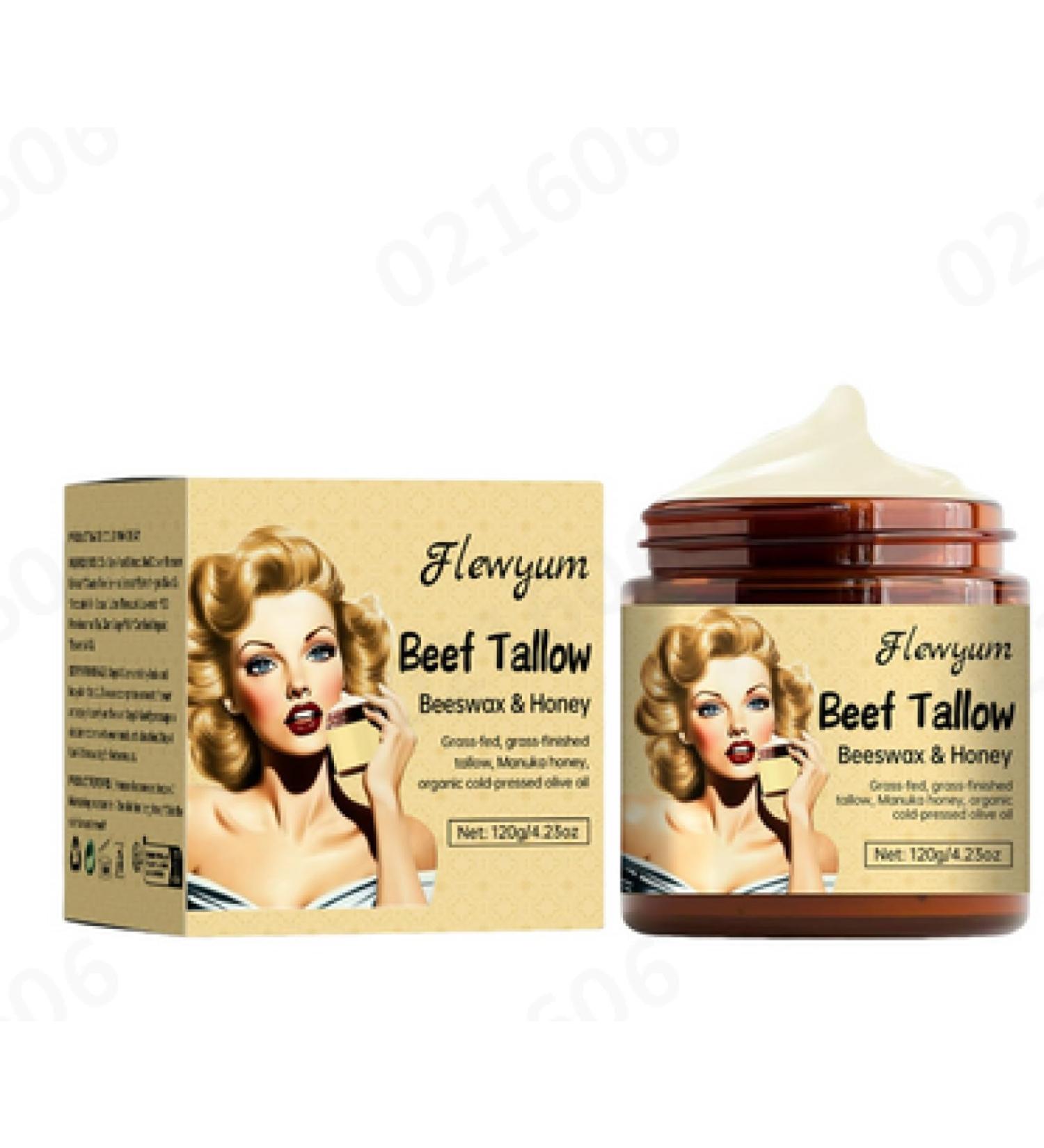 120g Organic Tallow Balm & Honey Balm - Wrinkle Defense Cream for Face & Body | Pure Moisture Skin Care - Buy Online on GoSupps.com