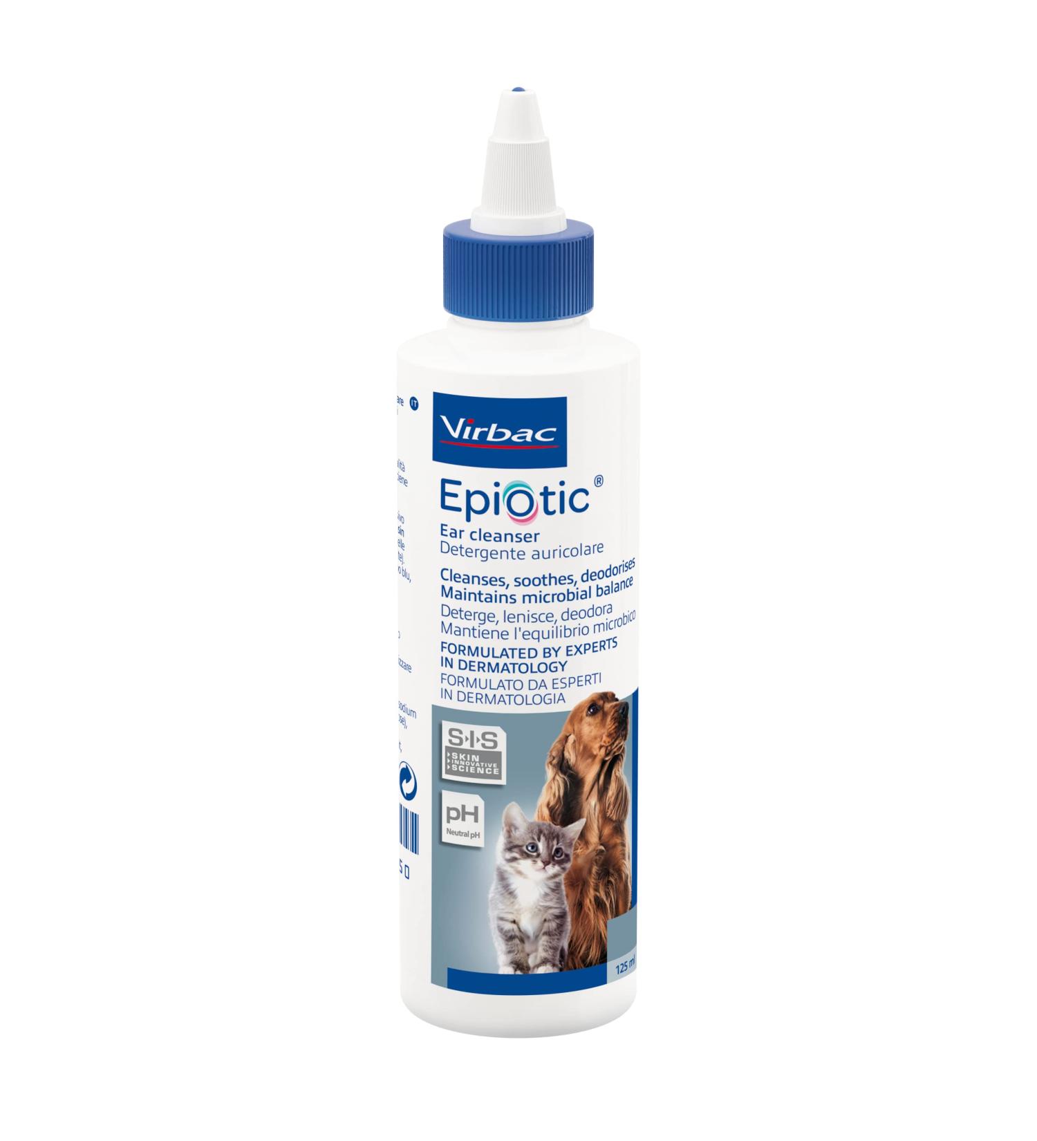 Virbac Epiotic Ear Cleaner 125ml - Best Ear Care Solution for Pets | International Shipping Available - Buy Online on GoSupps.com
