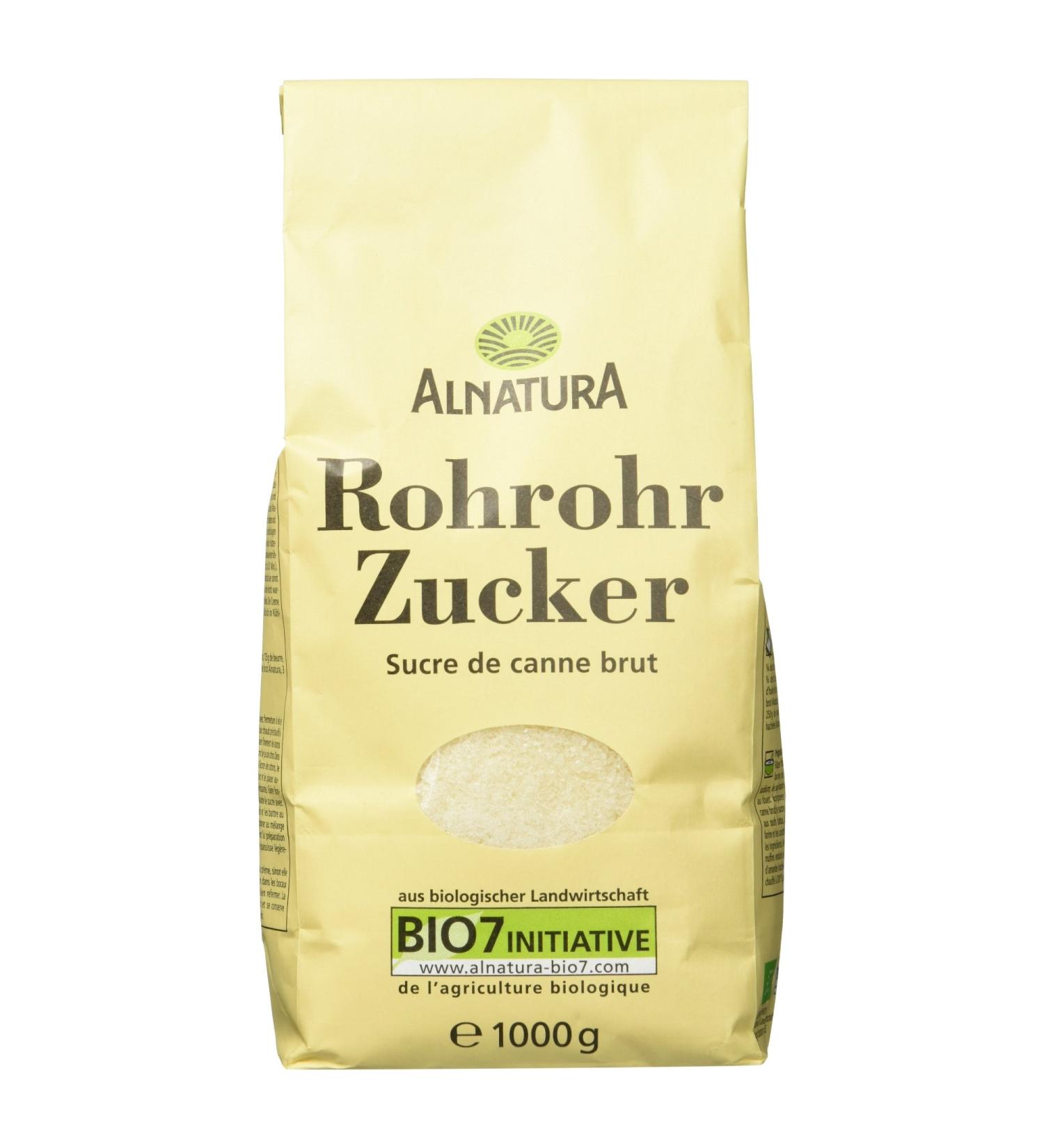 Alnatura Organic Raw Cane Sugar - Pack of 5 (5 x 1 kg) - Premium Quality Sweetener for Baking & Cooking - Buy Online on GoSupps.com