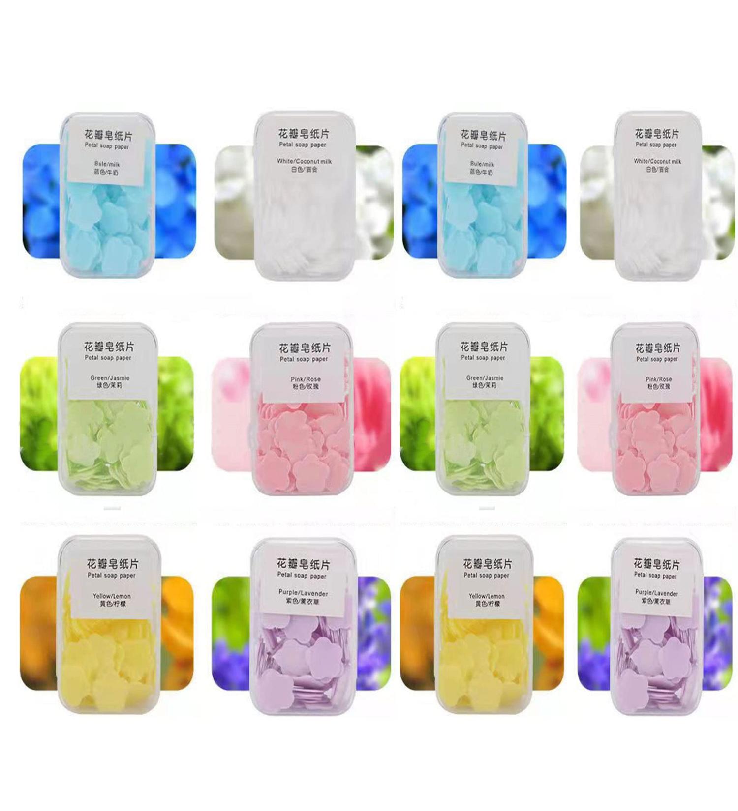 12x Boxes Paper Soap Leaves - Travel Friendly Soap Petals for Hygiene on the Go | Eco-Friendly & Space-Saving - Buy Online on GoSupps.com