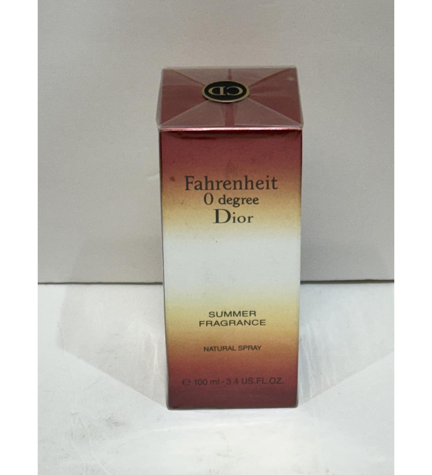 Fahrenheit 0 Zero Degree SUMMER FRAGRANCE Men Cologne EAU DE TOILETTE D'ETE SPRAY 3.4oz / 100ML NEW IN BOX ORIGINAL FACTORY SEALED PACKED - Buy Online on GoSupps.com