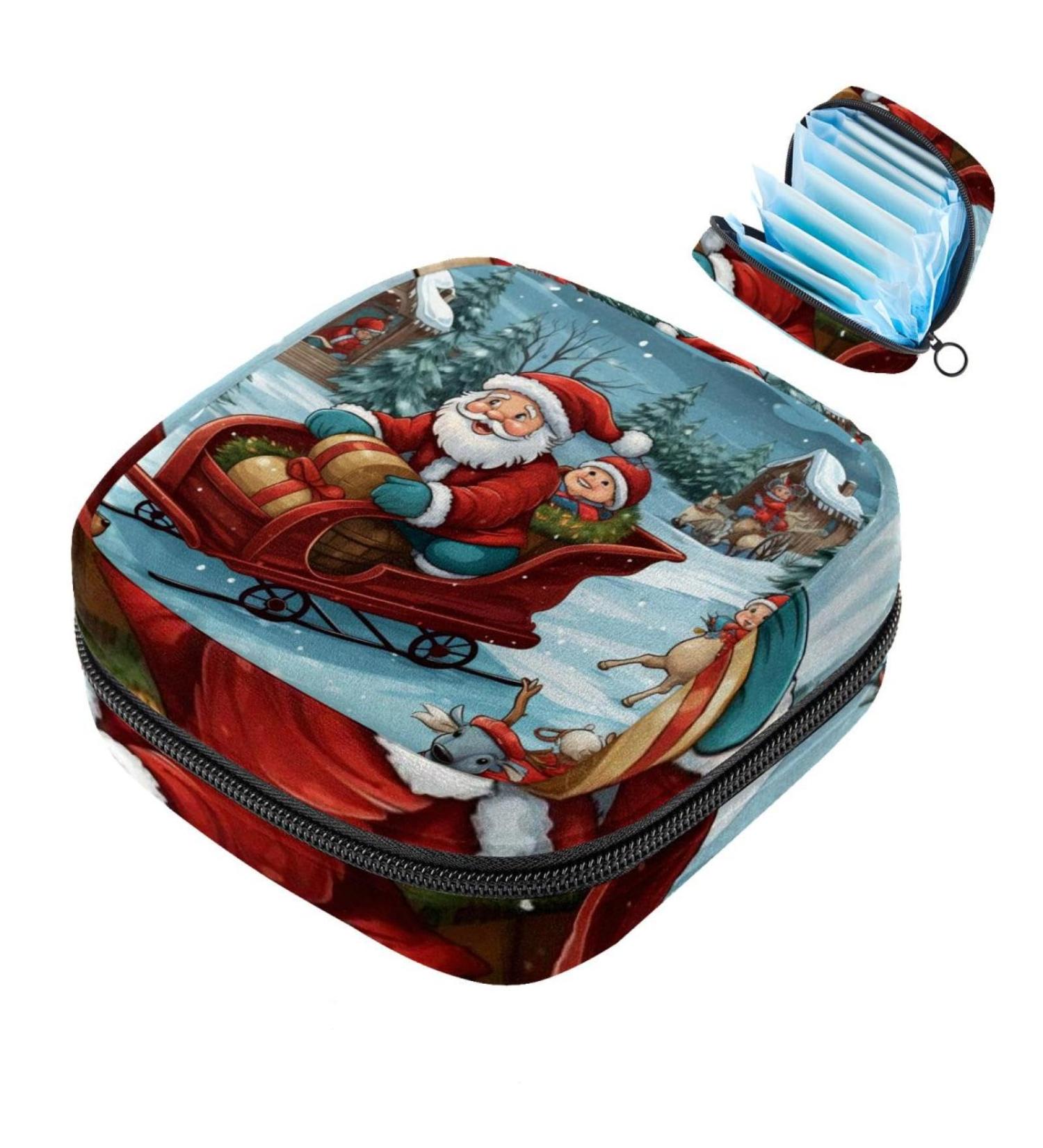 MUOOUM Men'sstrualpolster Bag Zipper - Stylish Tampon Organizer for Women & Girls - Christmas Gingerbread Design | 1 Count - Buy Online on GoSupps.com