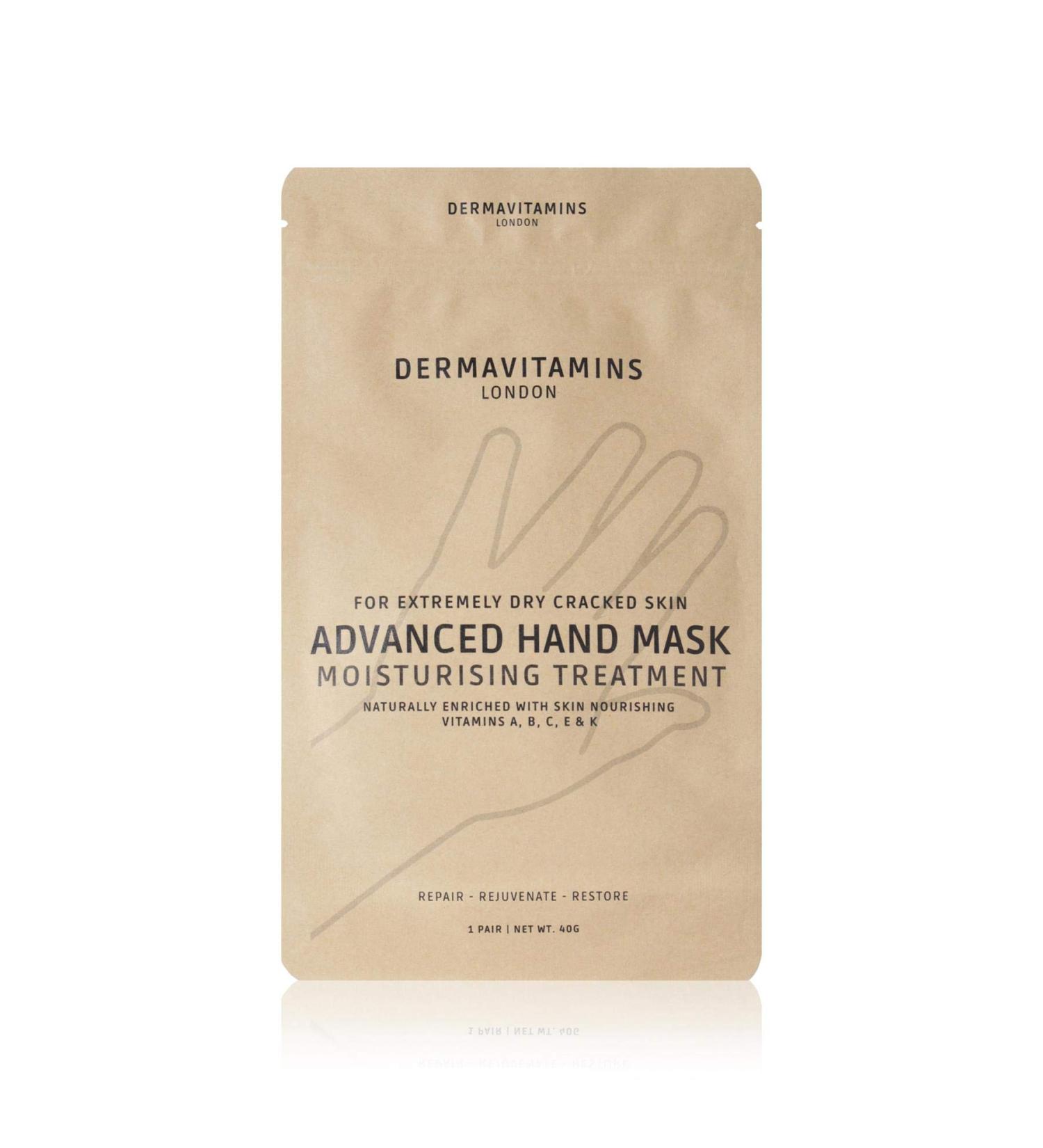 Dermavitamins Advanced Hand Glove Mask (Moisturising Treatment) - Repair Extremely Dry Cracked Skin - Buy Online on GoSupps.com