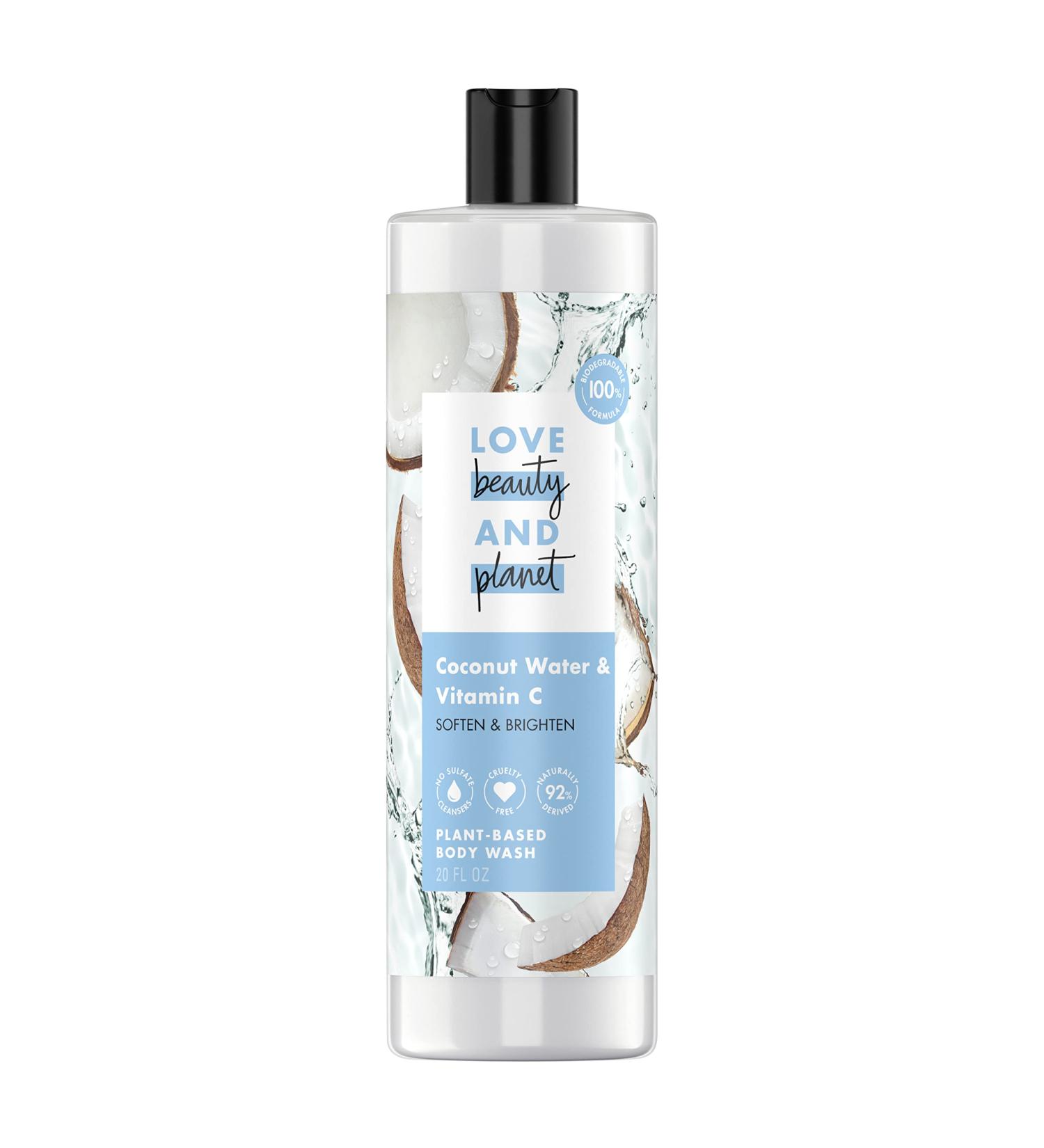 Love Beauty and Planet Plant Based Body Wash For Women and Men Shower Body Wash Skin Cleaning Wash (Coconut Water & Vitamin C)