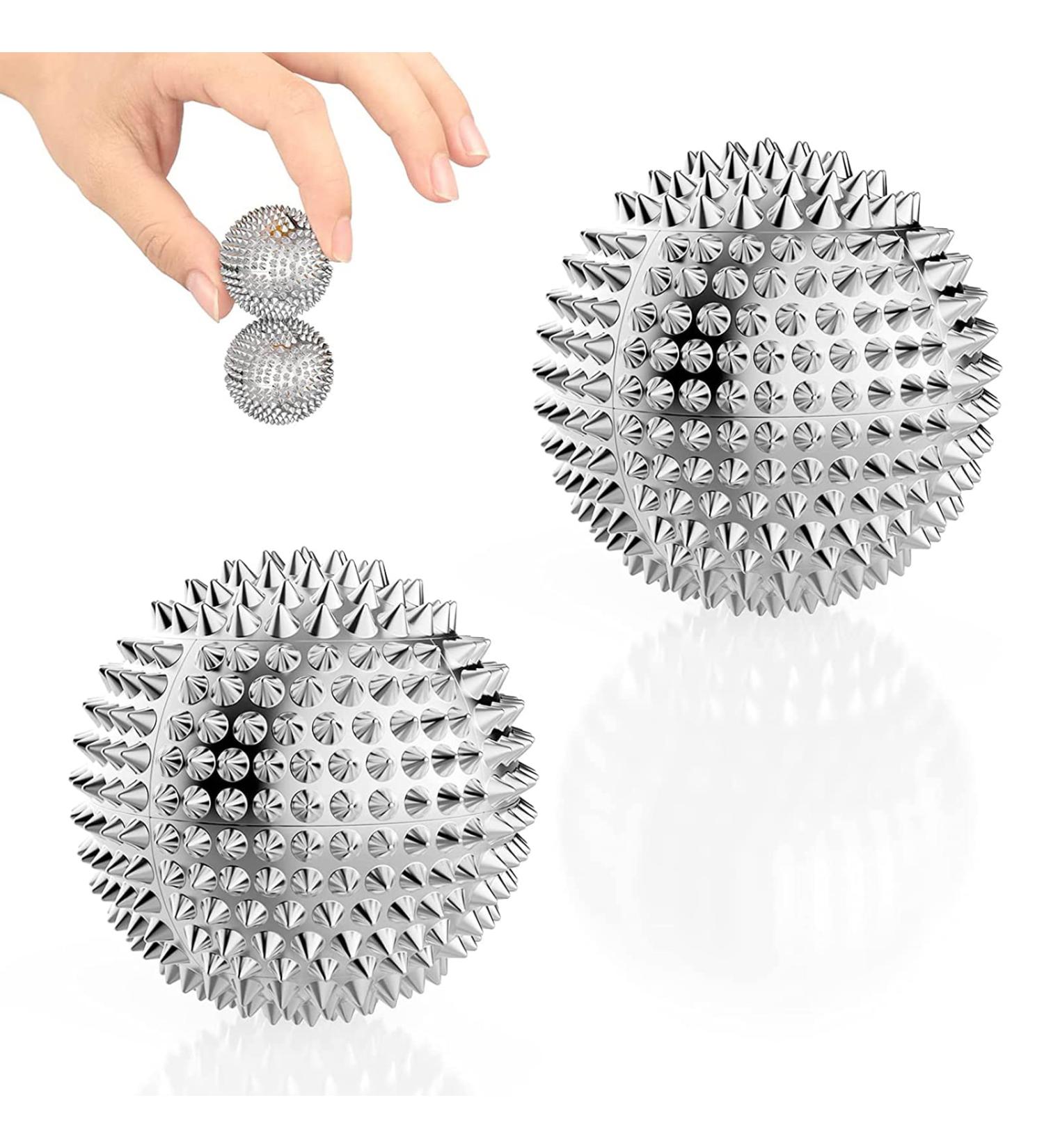 Hedgehog Massage Ball Set - 2PCs 47mm Magnetic Acupressure Balls for Trigger Point & Foot Massage | International Shipping - Buy Online on GoSupps.com