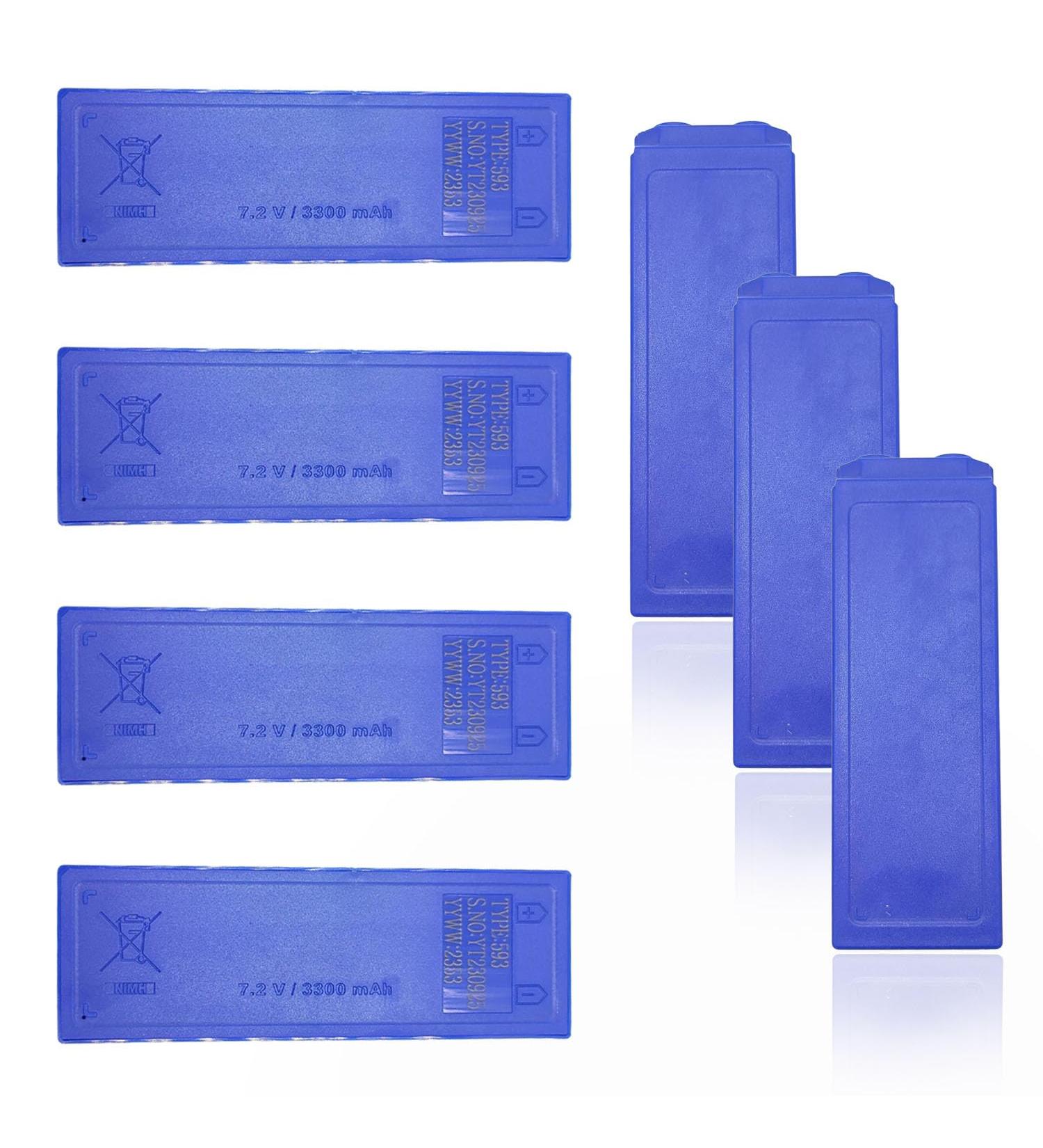 7-Pack 7.2V Scanreco 593 Battery - 3300mAh Rechargeable GP222101 NiMH for 593/592/590/960 | International Shipping - Buy Online on GoSupps.com