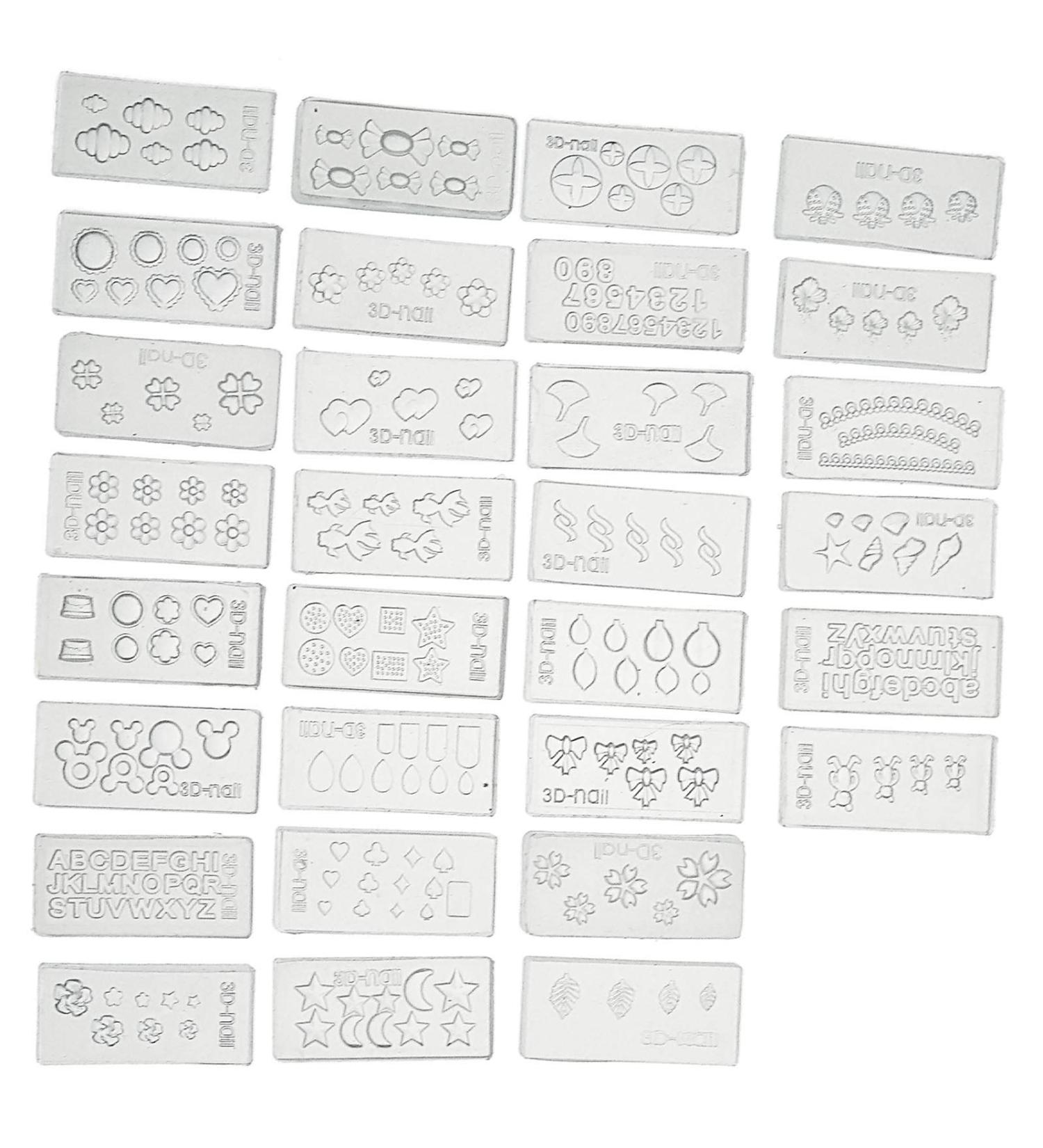 Be In Your Mind 3D Nail Art Mold - 30 Charming Nail Shapes & Mini Manicure Tools Set | International Shipping Available - Buy Online on GoSupps.com