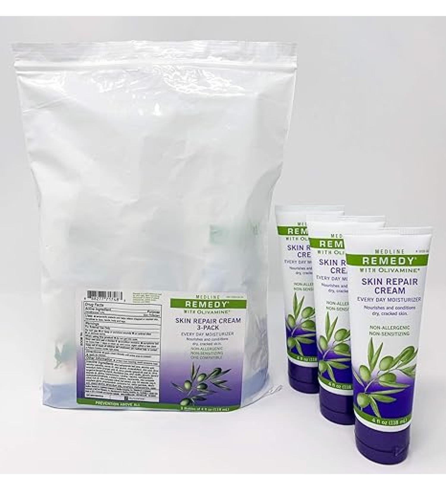Medline Remedy Skin Repair Cream, 4 oz Tubes (3 Pack) - Buy Online on GoSupps.com