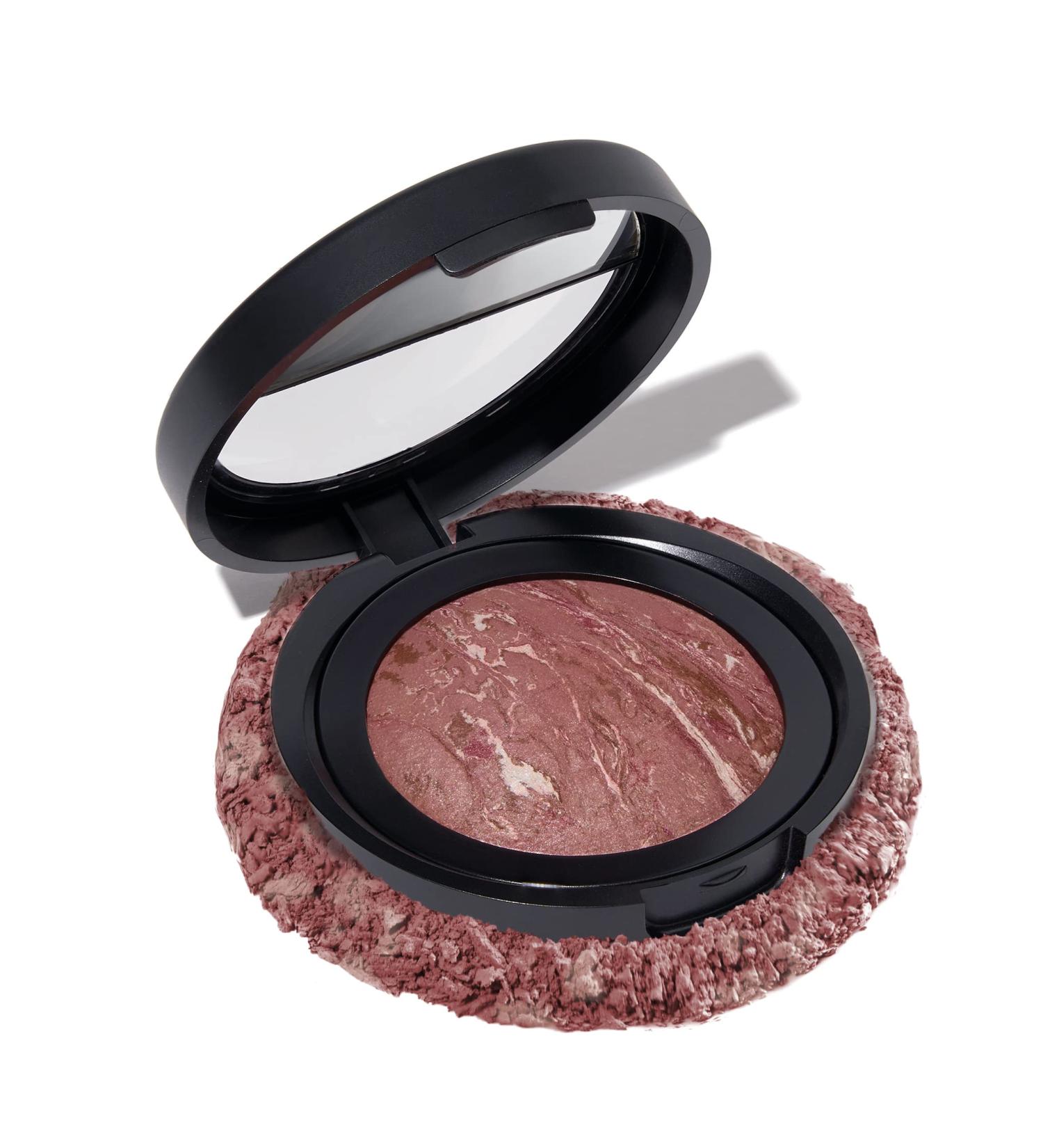 LAURA GELLER Baked Blush-n-Brighten Marbleized Blush - Down to Earth | Lightweight Natural Finish - Buy Online on GoSupps.com