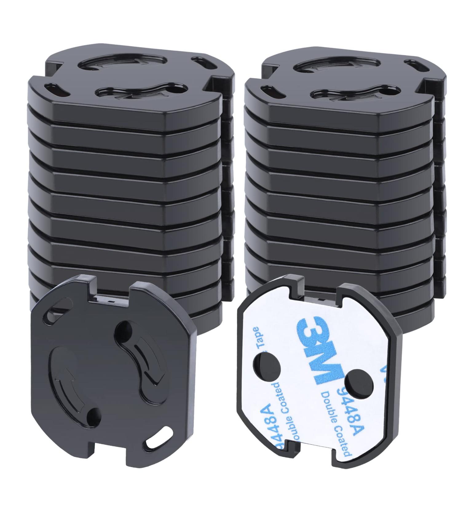 Redtron Socket Fuse with Rotary Mechanism - 20 Child Locking Sockets for Baby Safety | Socket Protection - Black - Buy Online on GoSupps.com