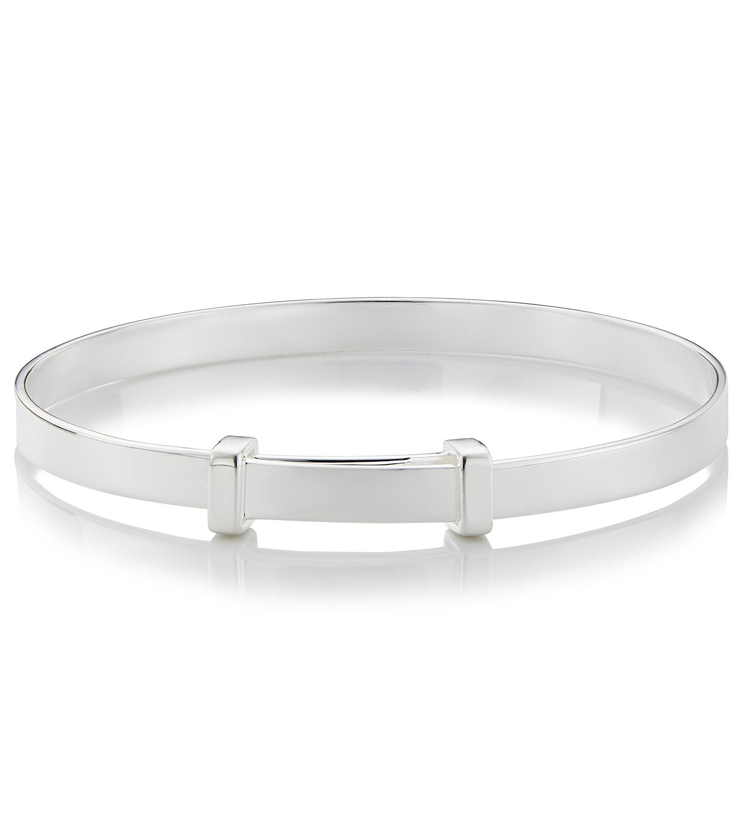 Molly Brown London Sterling Silver Baby Bangle | Christening Keepsake and New Baby Gift - Buy Online on GoSupps.com