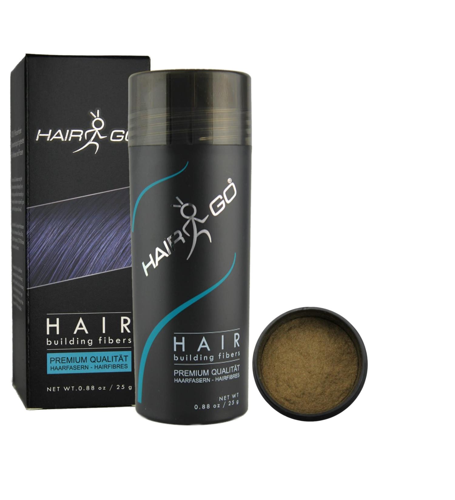  HAIR GO Premium Hair Thickening Shampoo - Hair Powder - Conditioner - For Hair Loss - 100% Natural and Vegan - 1 Pack (1 x 25g) (Dark Blonde) - Buy Online on GoSupps.com