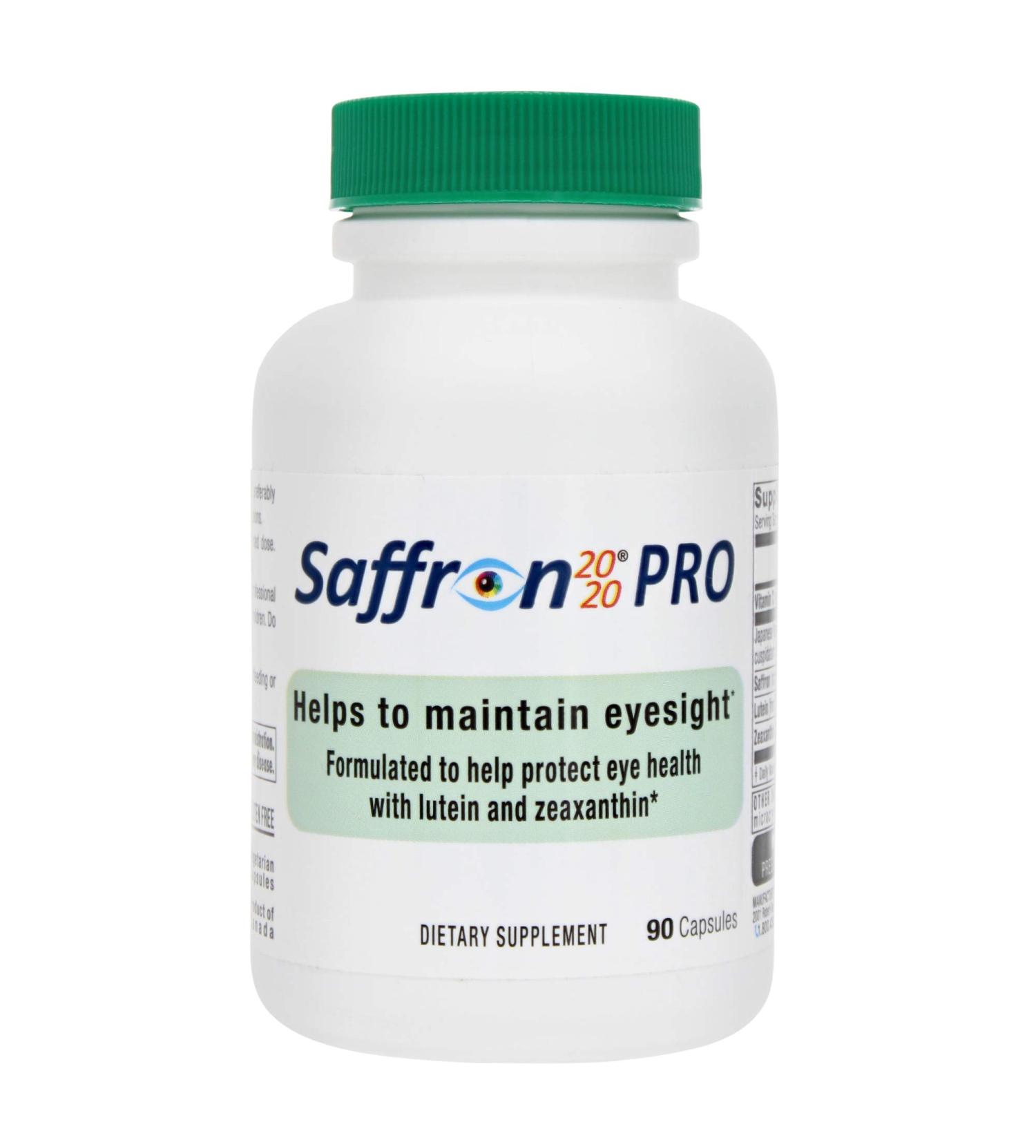 Persavita Saffron 2020-PRO Eye Health Supplement - Vision Support with Saffron, Resveratrol, Zeaxanthin & Lutein - 90 Vegetarian Capsules - Buy Online on GoSupps.com