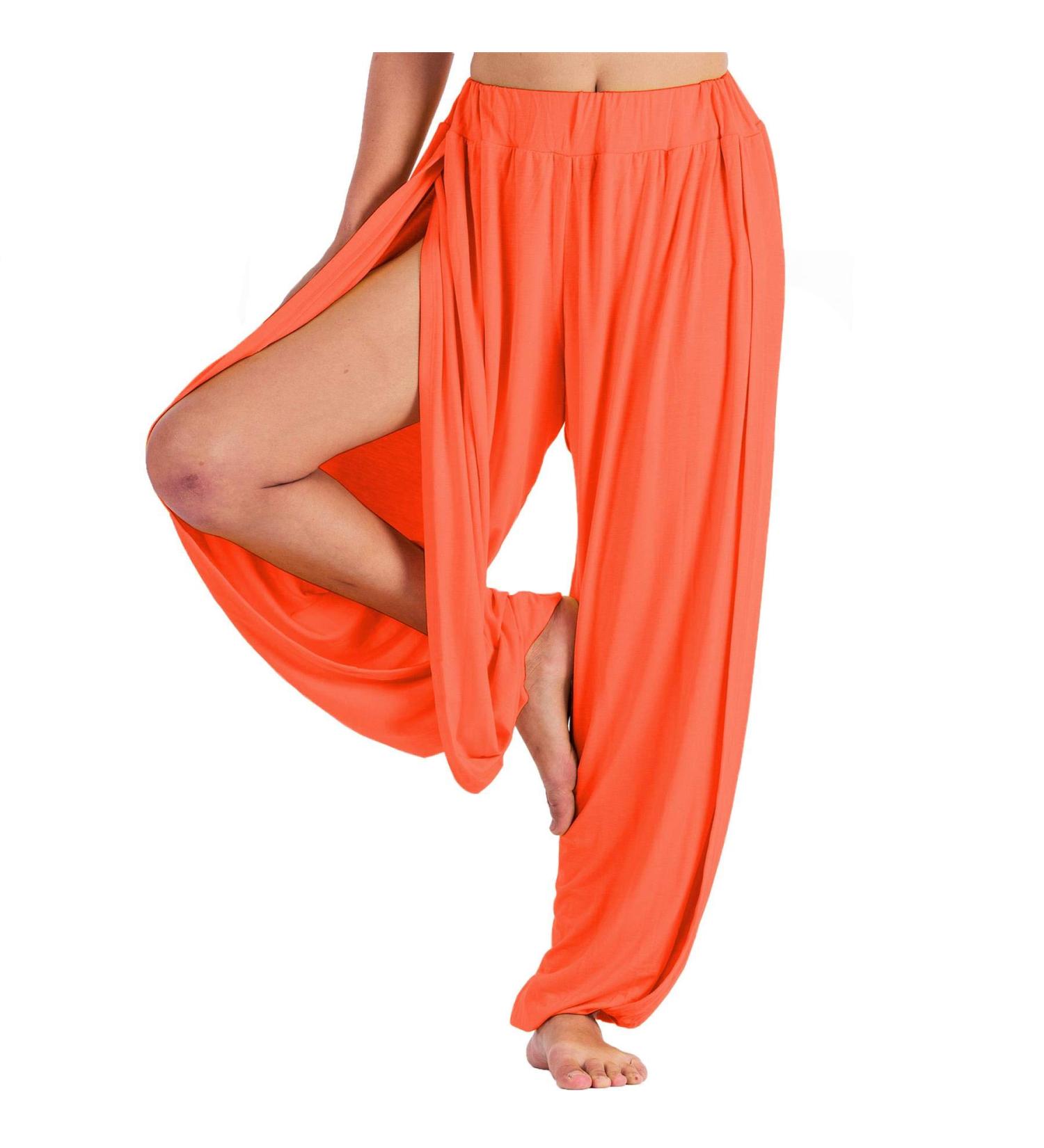 Lofbaz High Slit Yoga Harem Pants - Women's Dance, PJs, Lounge & Maternity Trousers - Buy Online on GoSupps.com