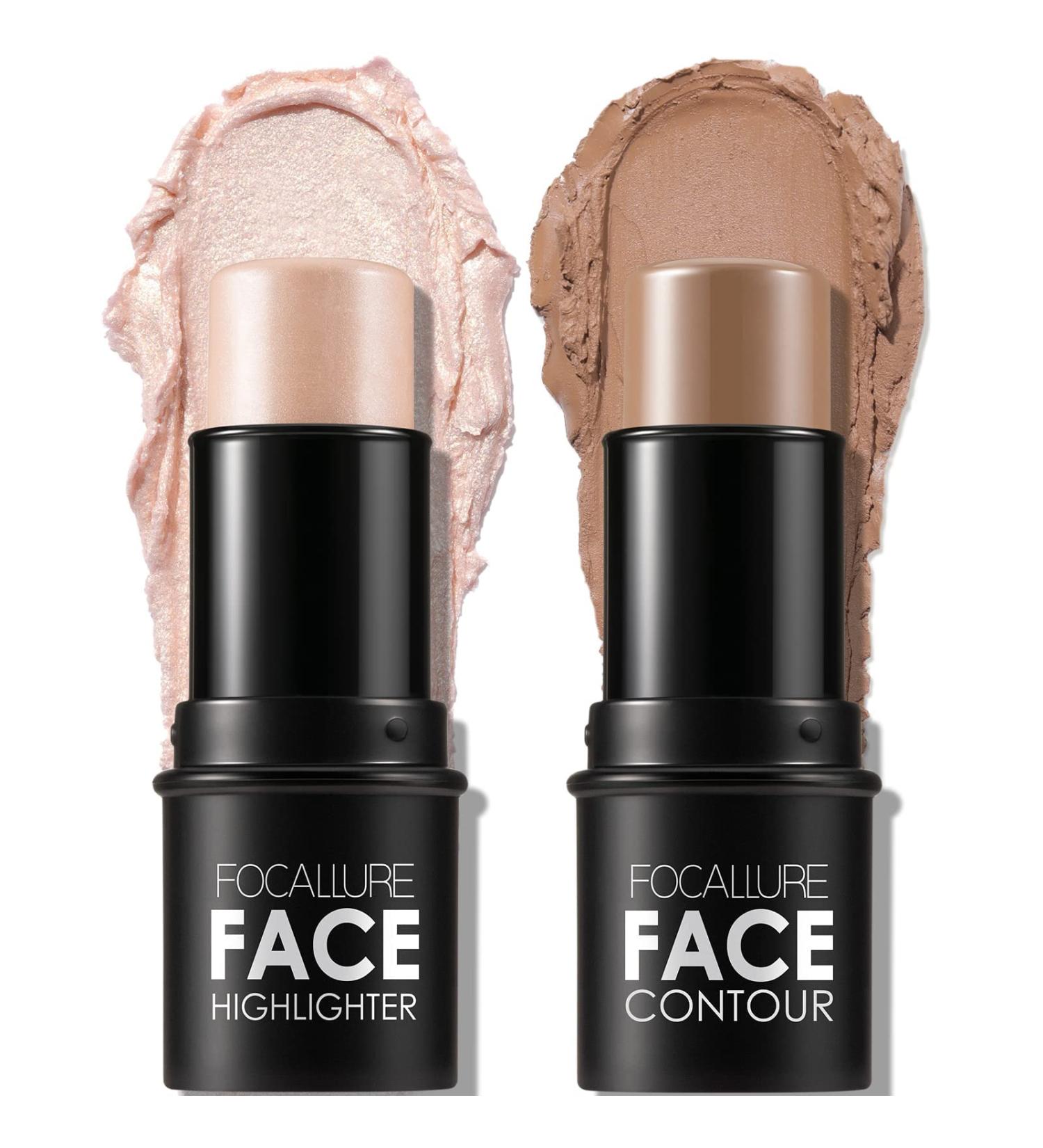 ANGLICOLOR 2 Pcs Contour Stick Bronzer Stick Highlight Stick Highlighting Stick Long Lasting Makeup Face Brightens & Shades Wand Lightweight Highlight Bronzer Makeup for Face Cheek (#06#10) 0610 - Buy Online on GoSupps.com