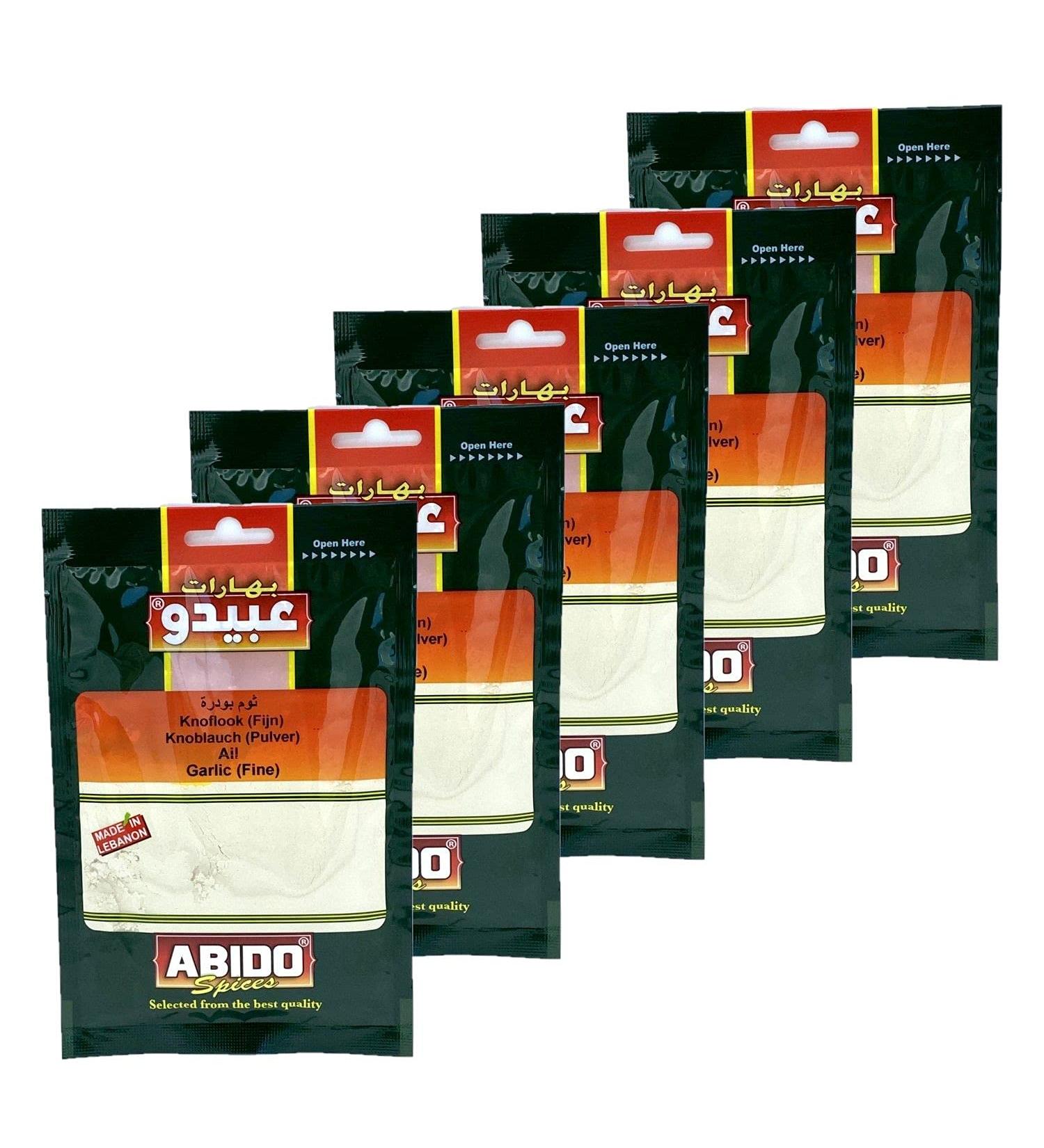 Abido Lot 5x Garlic - Abido - sachet 50g