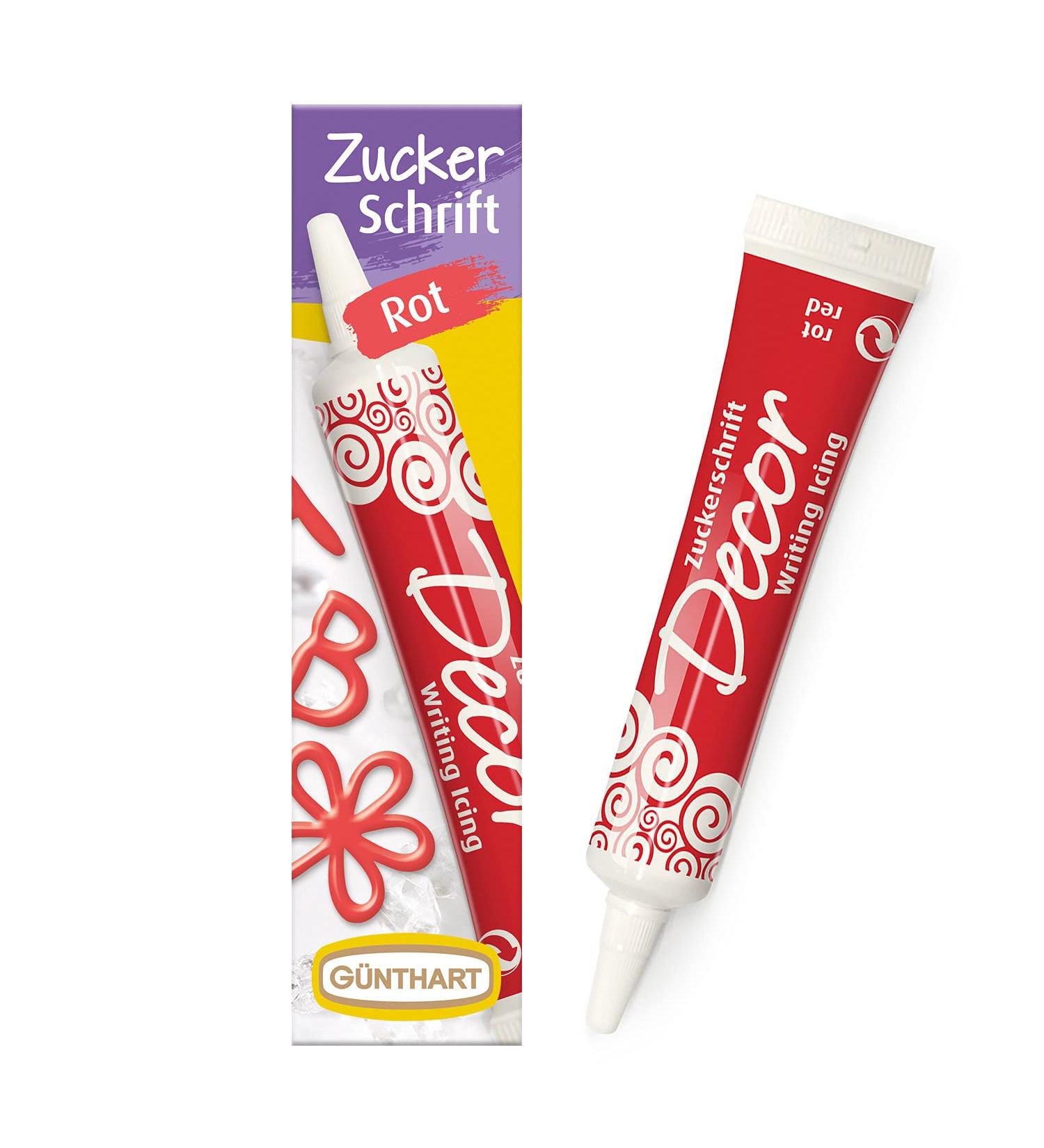 G nthart Backdecor Sugar Script Red - 25g for Beautiful Dessert Lettering & Patterns - Buy Online on GoSupps.com