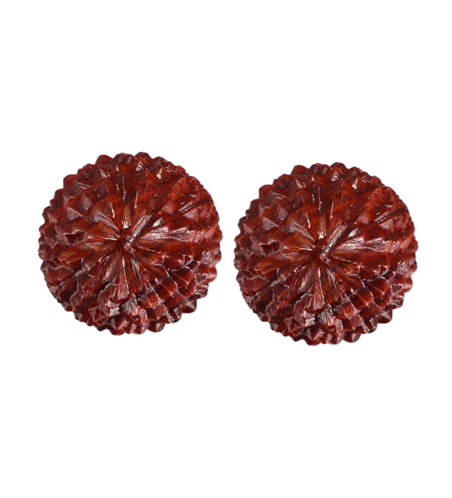 Beaupretty Handmade Chinese Carving Massage Balls - 4 Piece Acupressure & Decompression Ornaments - Buy Online on GoSupps.com
