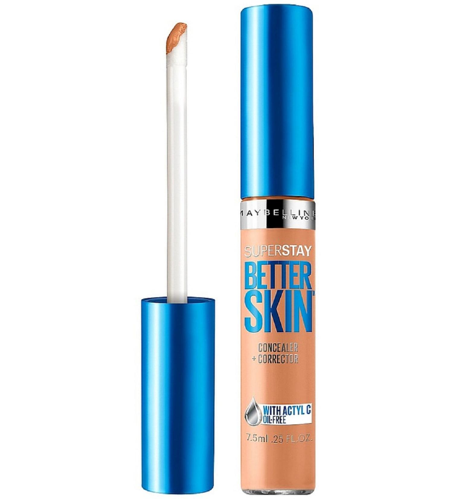 Maybelline New York SuperStay Better Skin Concealer + Corrector Medium/Deep 0.25 oz (Pack of 2)