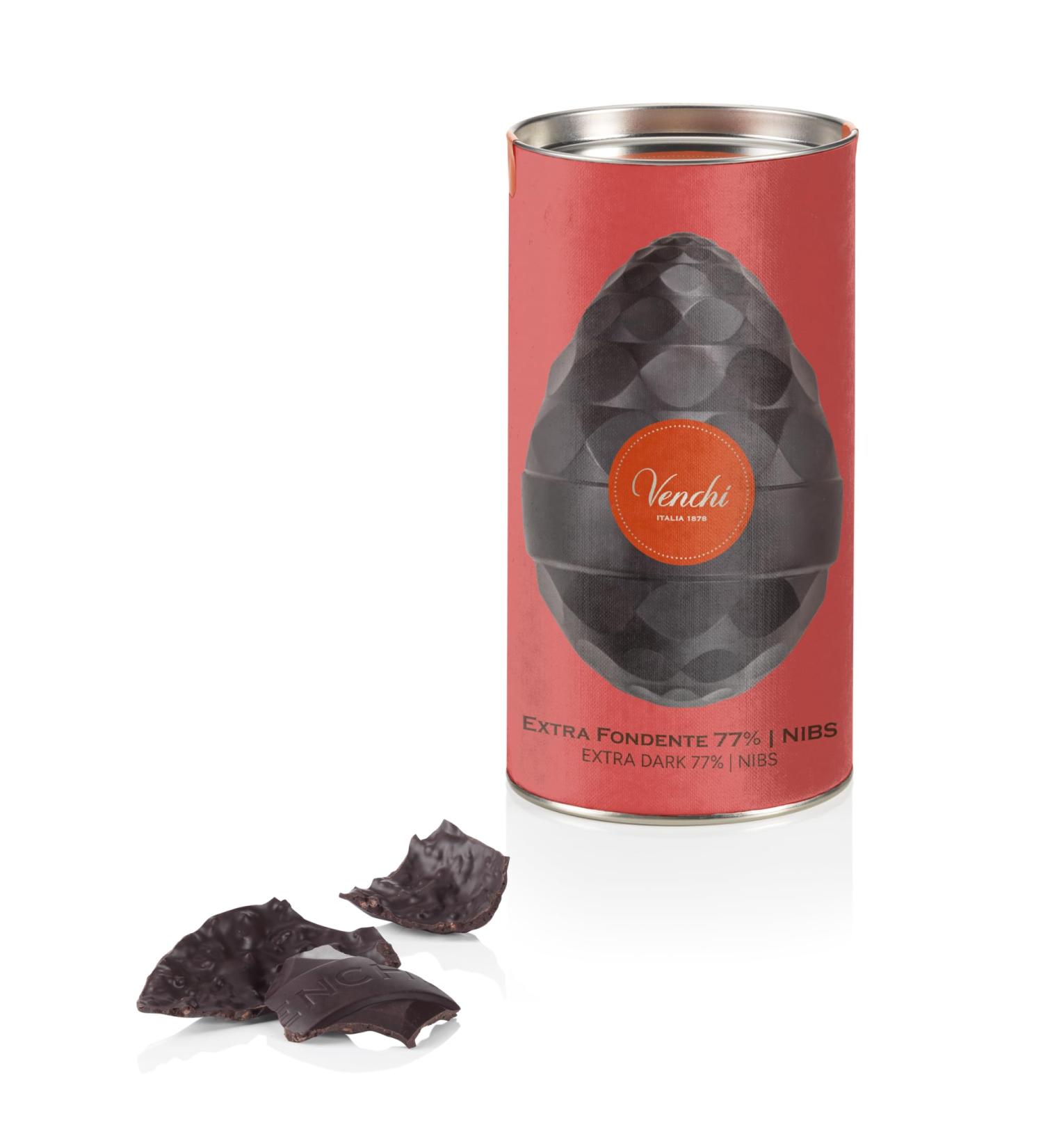 Venchi - uf au Chocolat Extra Noir 77% et Nibs 150 Gr Chocolat Noir avec clats de F ves de Cacao Sans Gluten avec Surprise Collection de P ques Venchi Id e Cadeau - Buy Online on GoSupps.com