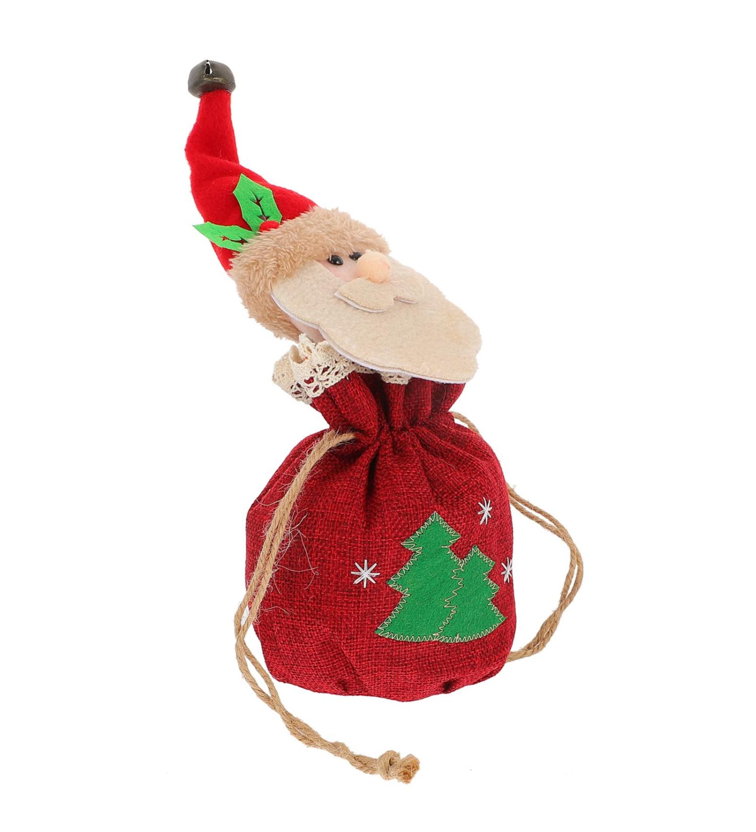 Anneome 1 PC Christmas Candy Bag Wrap Bags Christmas Tote Bags Candy Wrapping Bags Container Drawstring 1 count (Pack of 1) Red - Buy Online on GoSupps.com