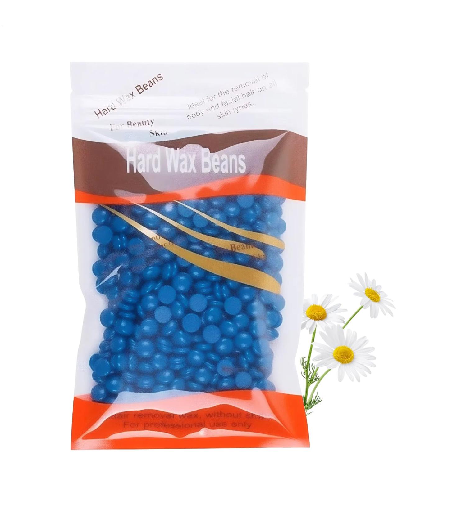 Nudorpn Wax beads for hair removal 100 g organic skin care remover 100 g hard wax beads for face eyebrows armpits intimate area elbows legs armpits back - Buy Online on GoSupps.com