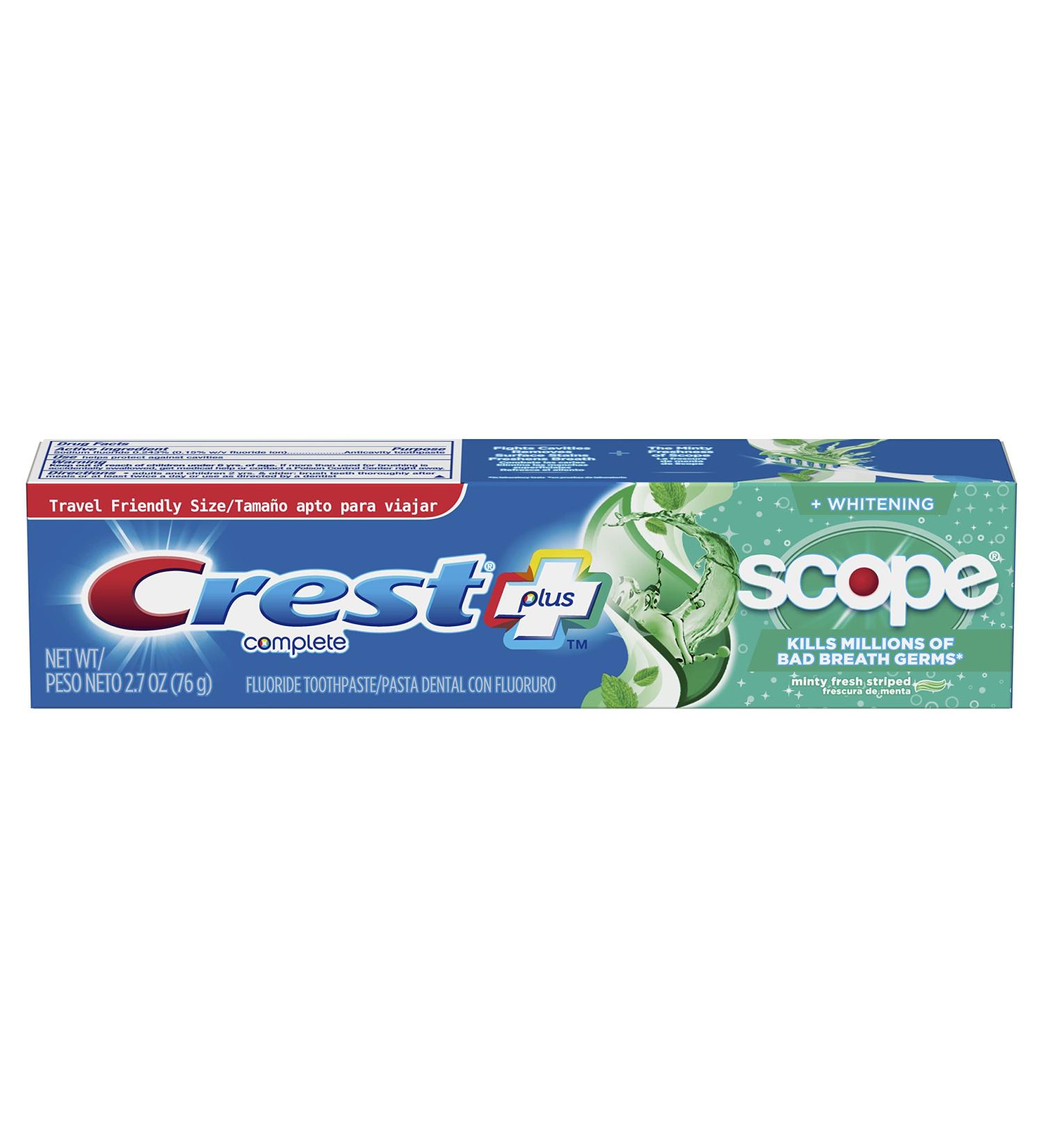 Crest Full T/P White Scope Mint - 2.7 oz (2 Set) | Buy Internationally Online - Buy Online on GoSupps.com